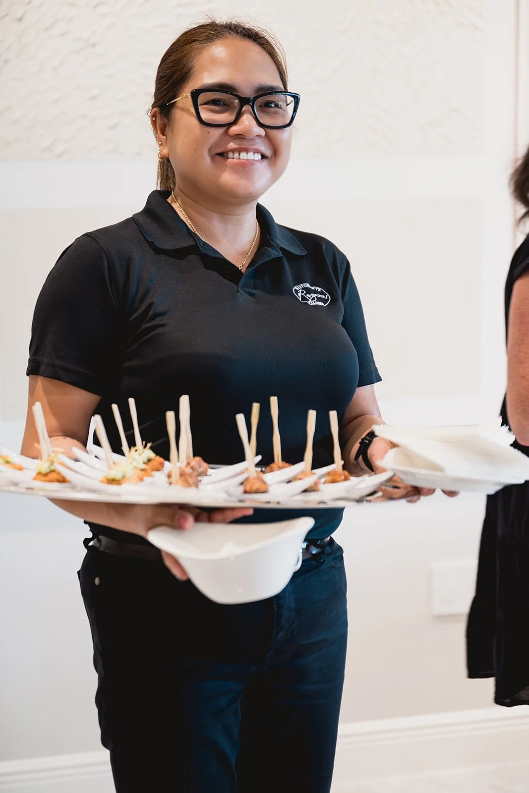 Ragazzi caterer during IDG's art exhibition "Spatial Dialogue" during Cayman Art Week 2026.