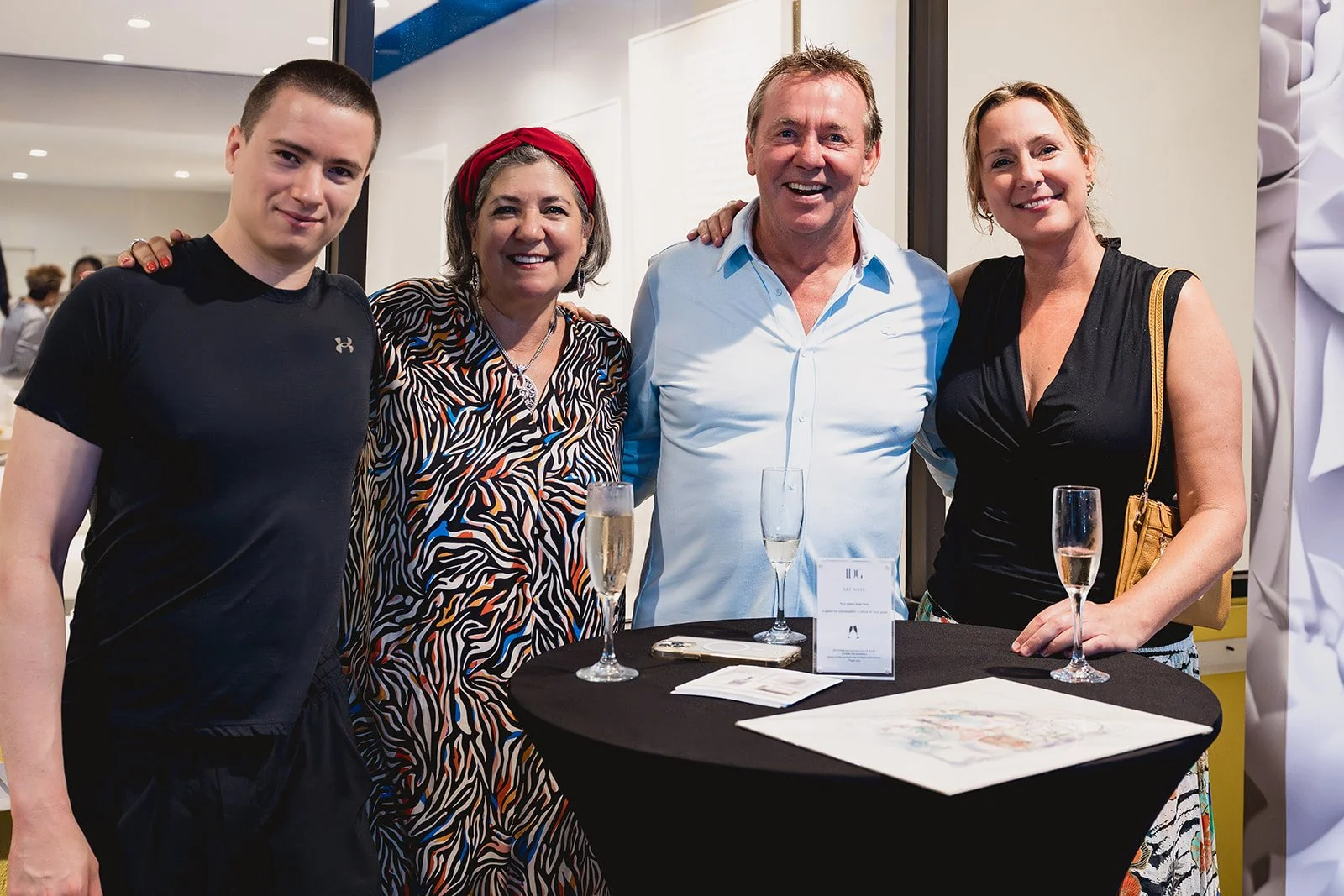 Guests at IDG's exhibition "Spatial Dialogue" during Cayman Art Week 2026.