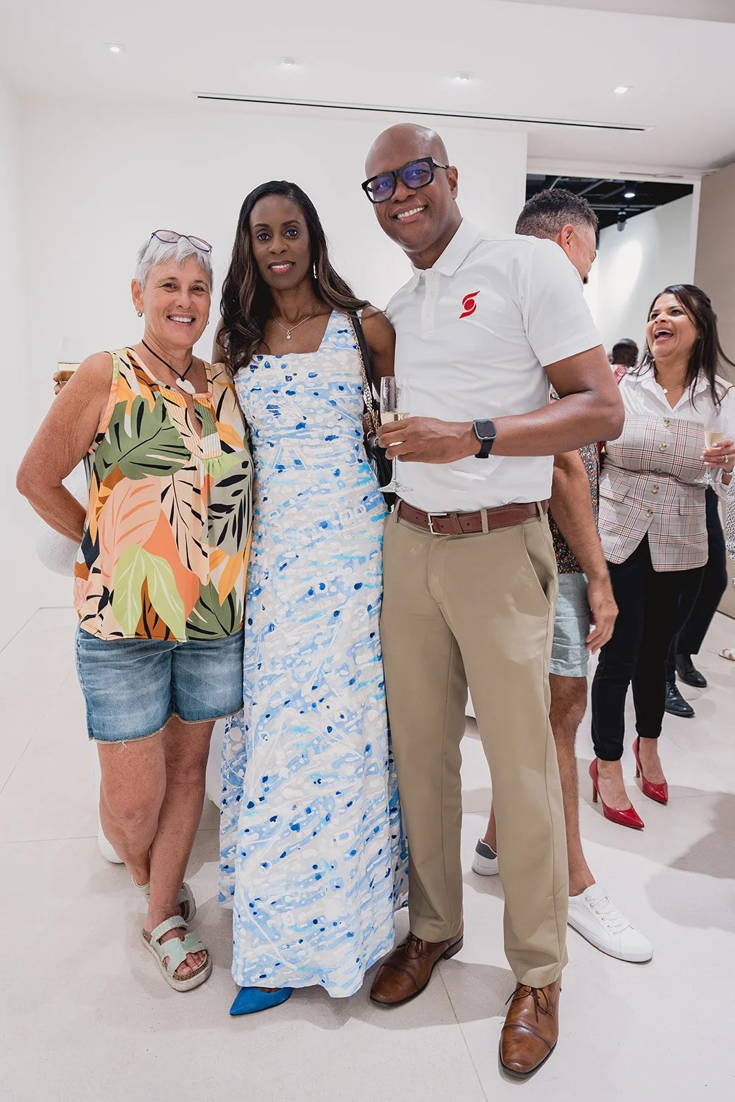 Guests at IDG's exhibition "Spatial Dialogue" during Cayman Art Week 2026.