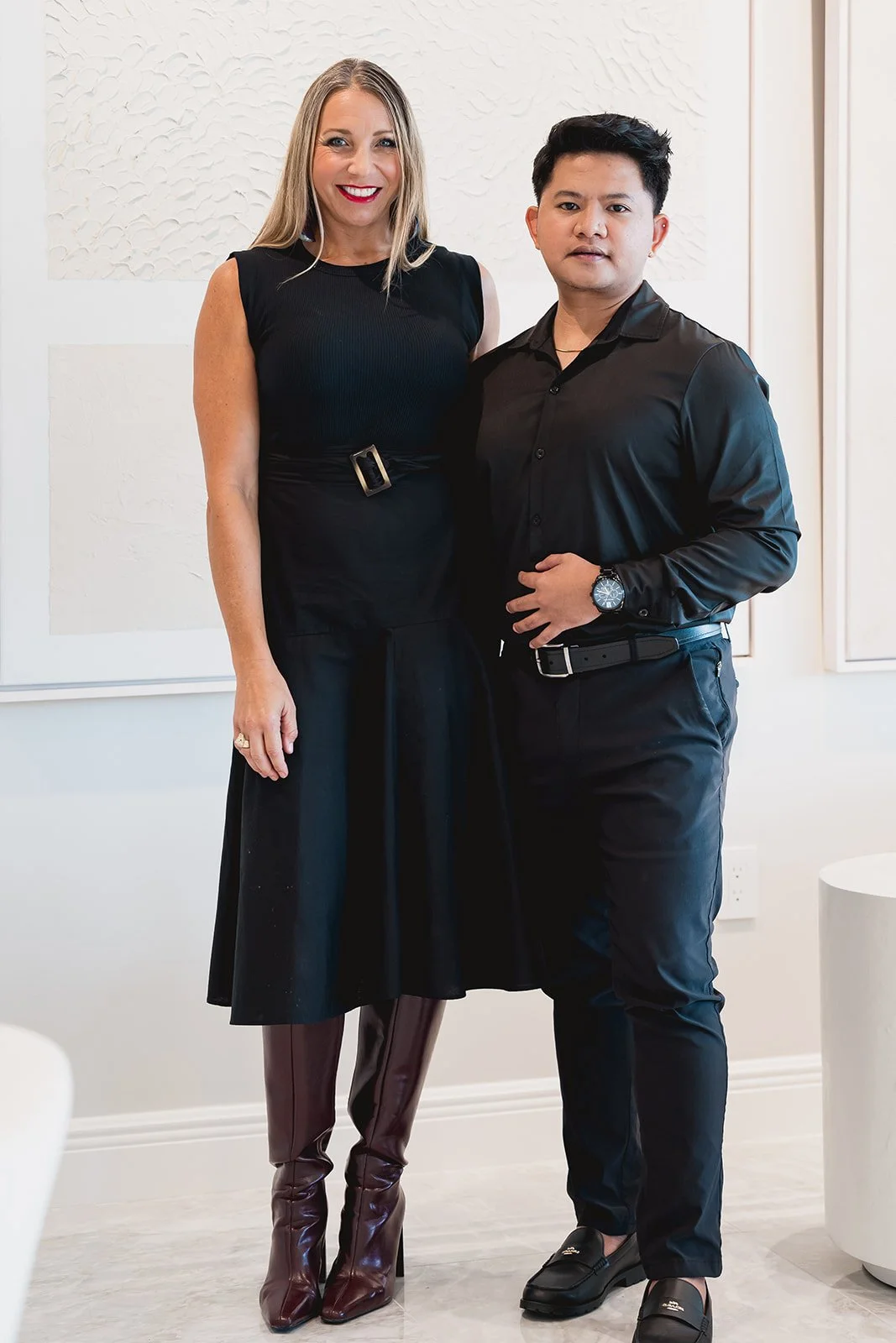 IDG designers at the new IDG showroom during Cayman Art Week 2026.
