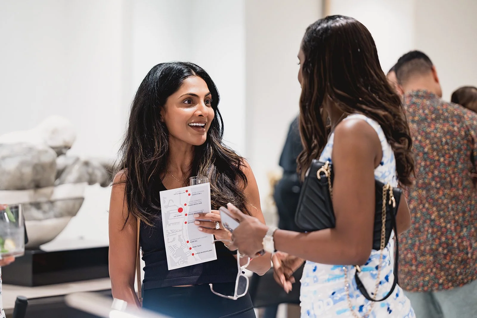 Guests at IDG's exhibition "Spatial Dialogue" during Cayman Art Week 2026.