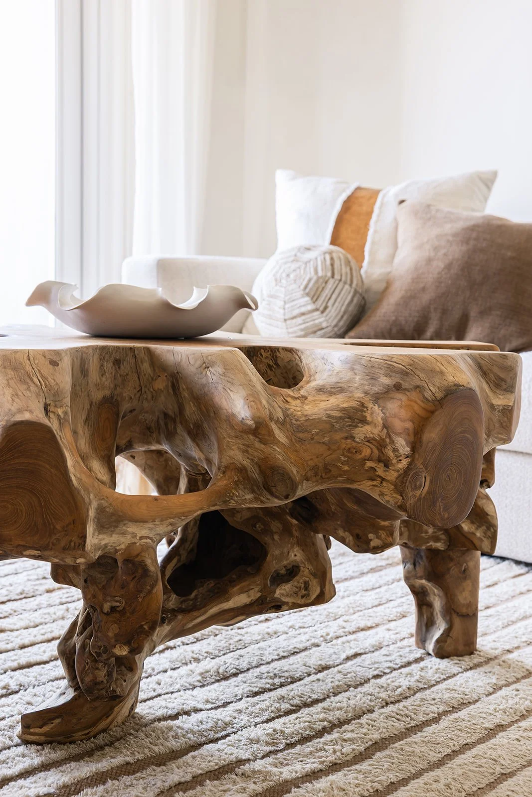 A warm, Bohemian-inspired sanctuary where refined living and everyday function coexist in perfect balance. Natural textures, curated details, and a serene, cohesive palette elevate each moment, infusing the home with effortless comfort and style.