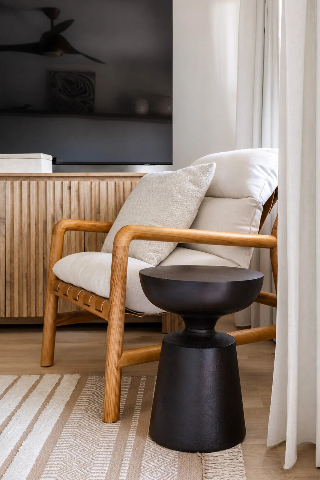 A warm, Bohemian-inspired sanctuary where refined living and everyday function coexist in perfect balance. Natural textures, curated details, and a serene, cohesive palette elevate each moment, infusing the home with effortless comfort and style.