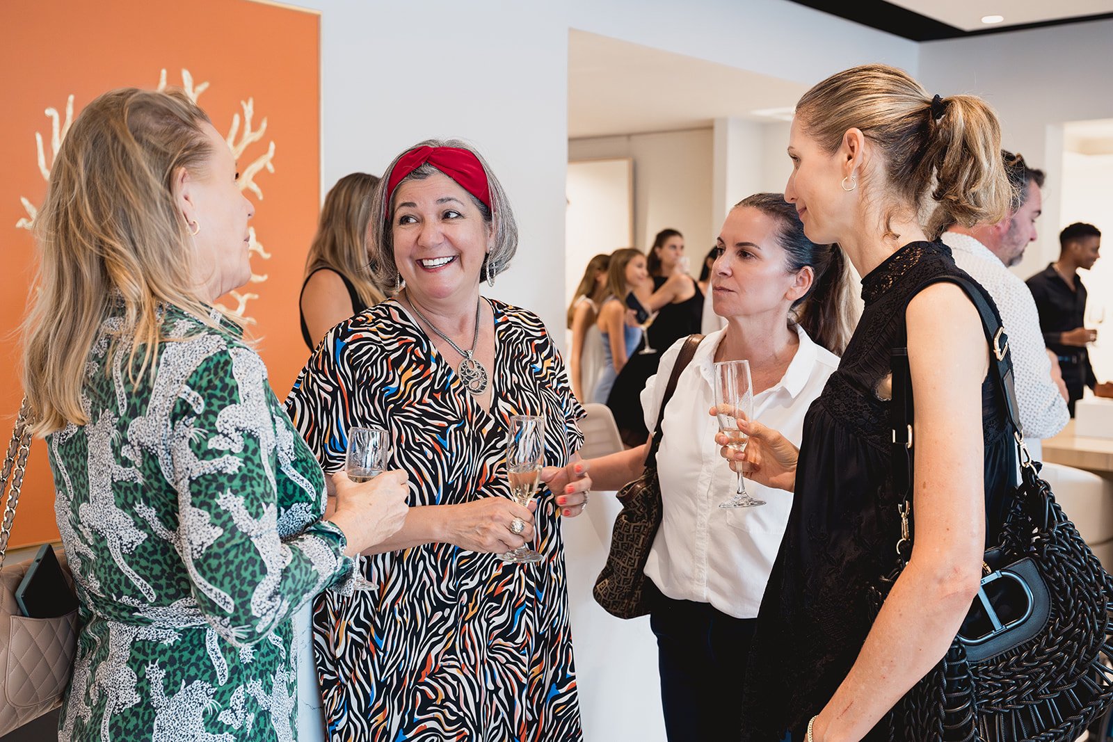Guests at IDG's exhibition "Spatial Dialogue" during Cayman Art Week 2026.
