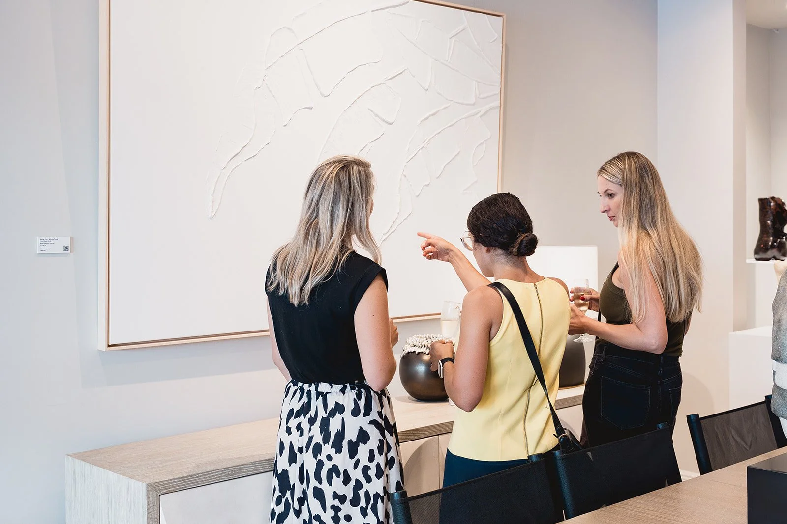 Guests at IDG's exhibition "Spatial Dialogue" during Cayman Art Week 2026.