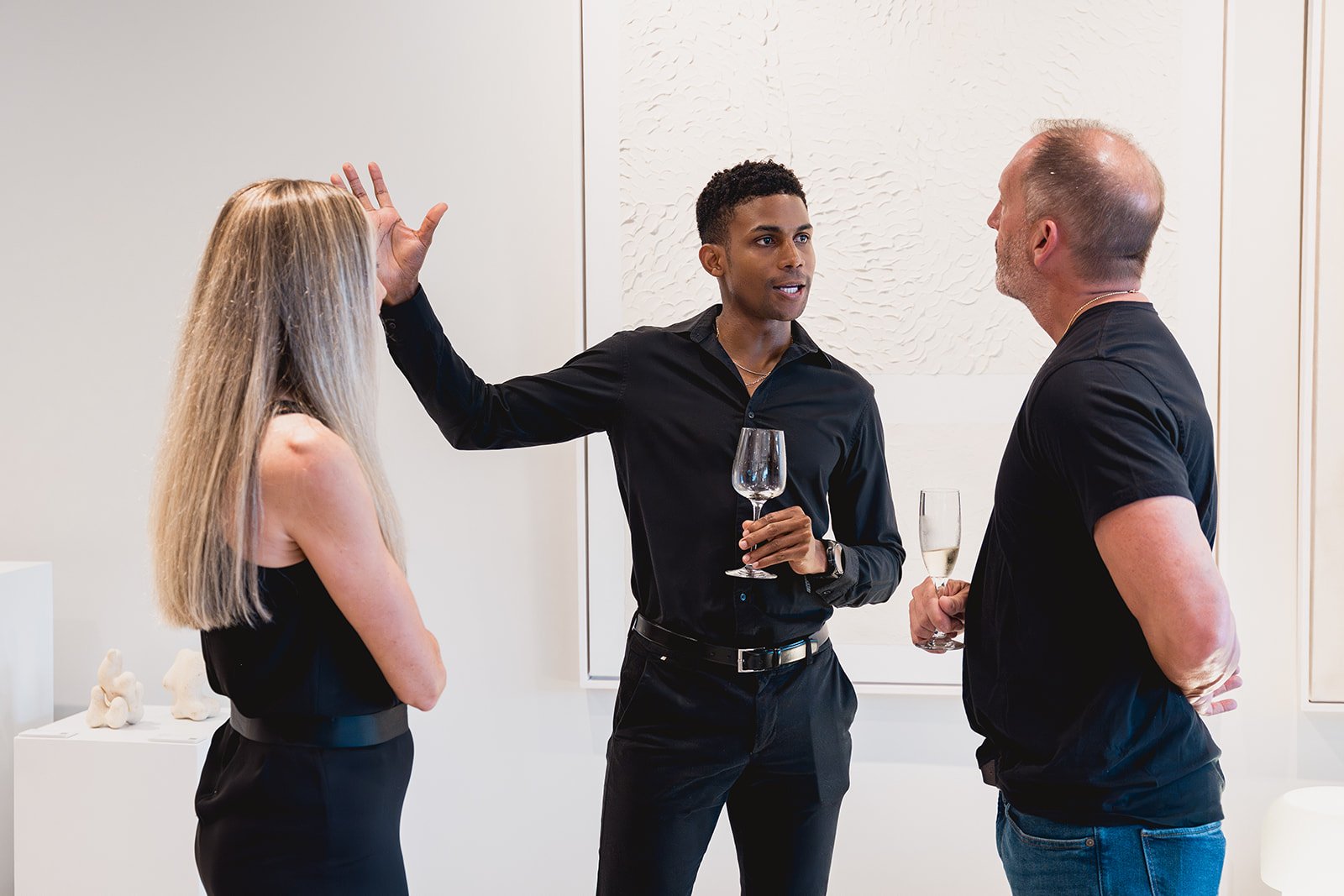 IDG designers and guest at IDG's exhibition "Spatial Dialogue" during Cayman Art Week 2026.