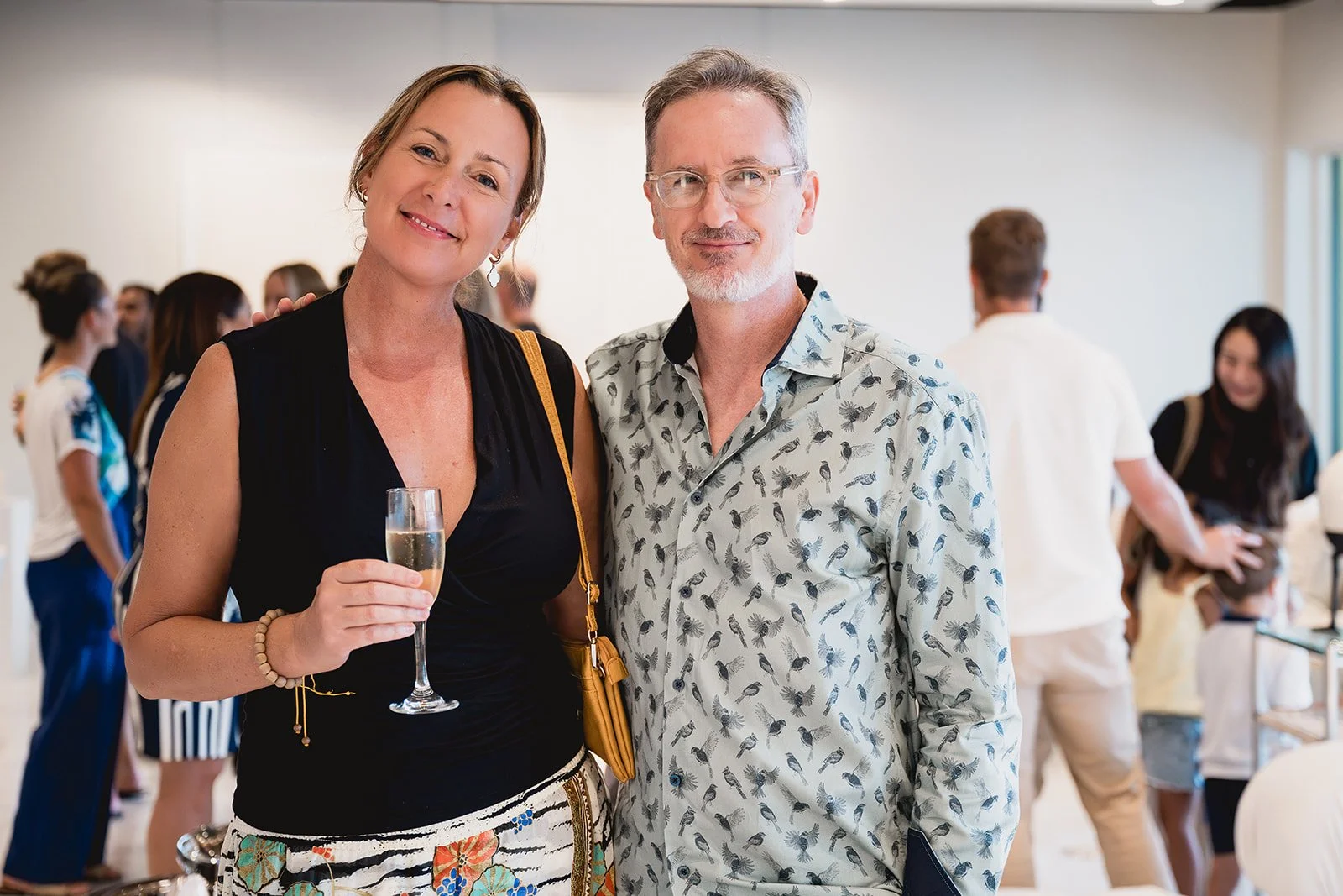 Guests at IDG's exhibition "Spatial Dialogue" during Cayman Art Week 2026.