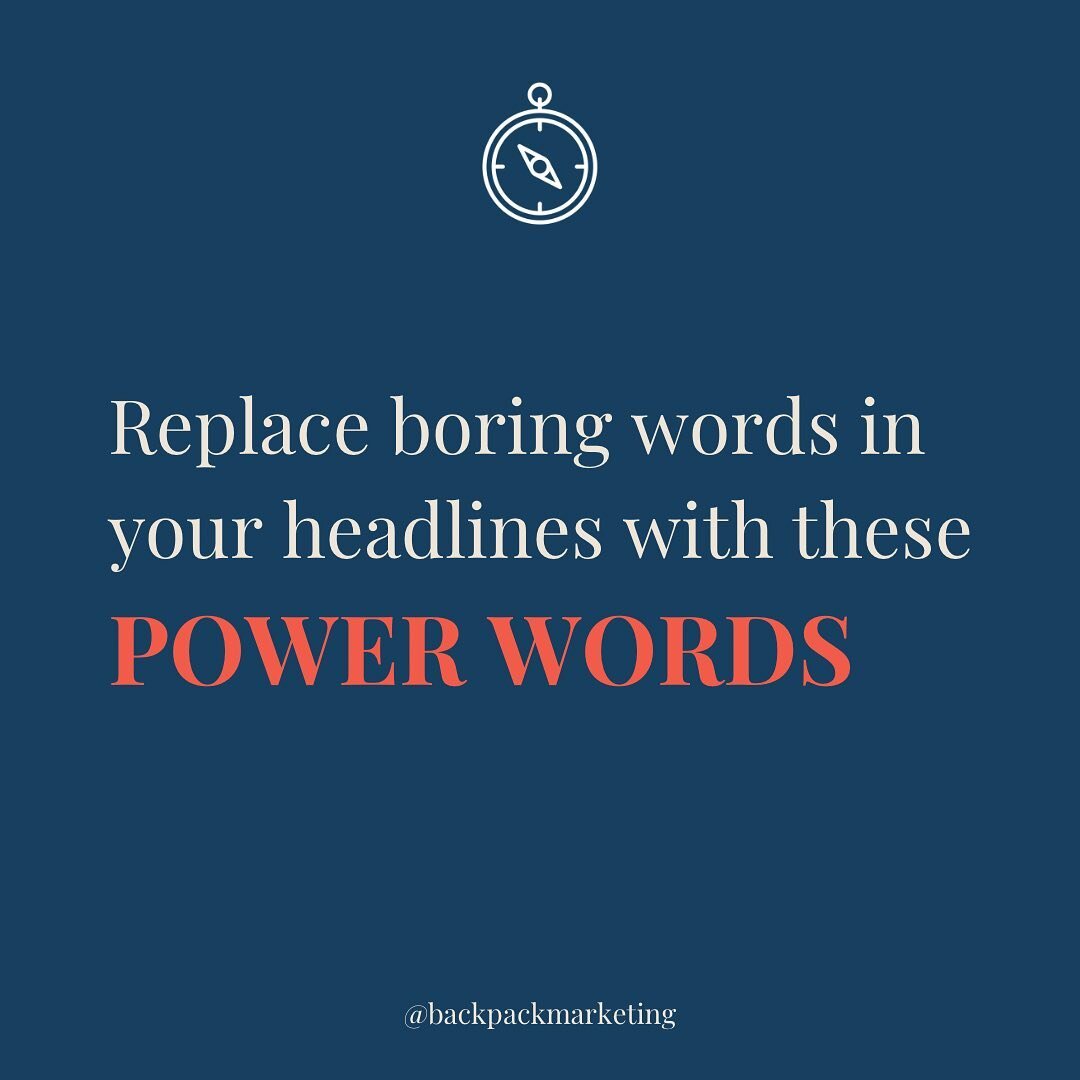 People respond to emotion.

And you have 3-5 seconds to capture your audience's attention in a headline. 

You improve your chances of capturing that attention significantly when you include power words. 

Power words are emotion packed and turn even