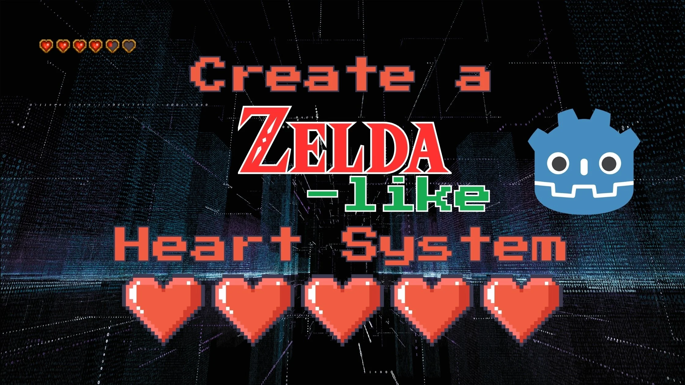 Create a Zelda-Style Heart System in Godot with Python/GDScript