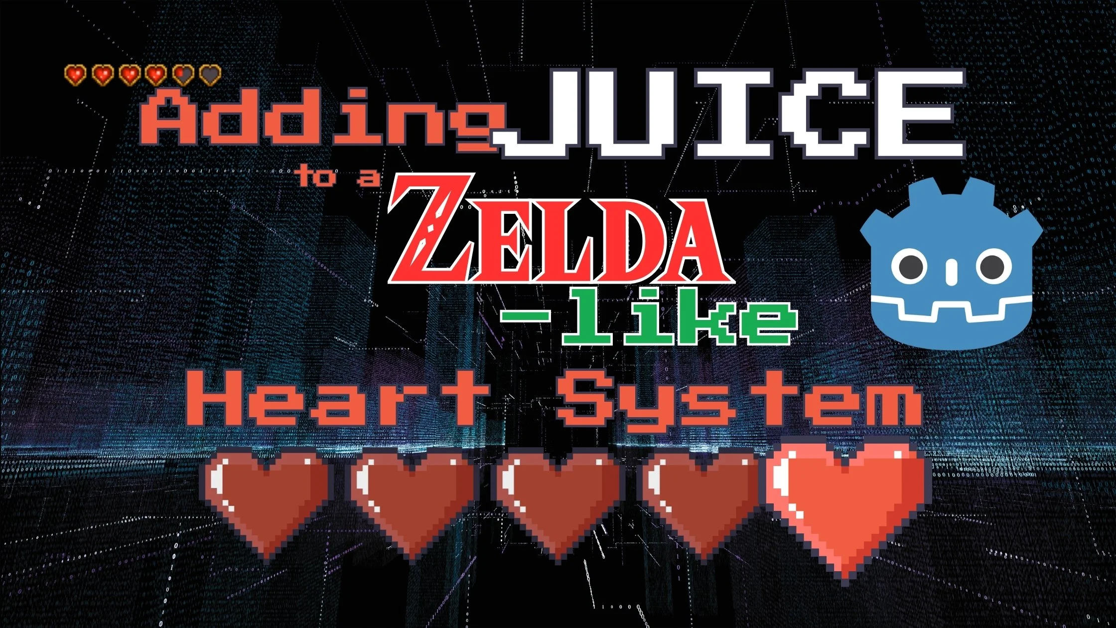 Adding Juice to a Zelda-Style Heart System with Python/Godot