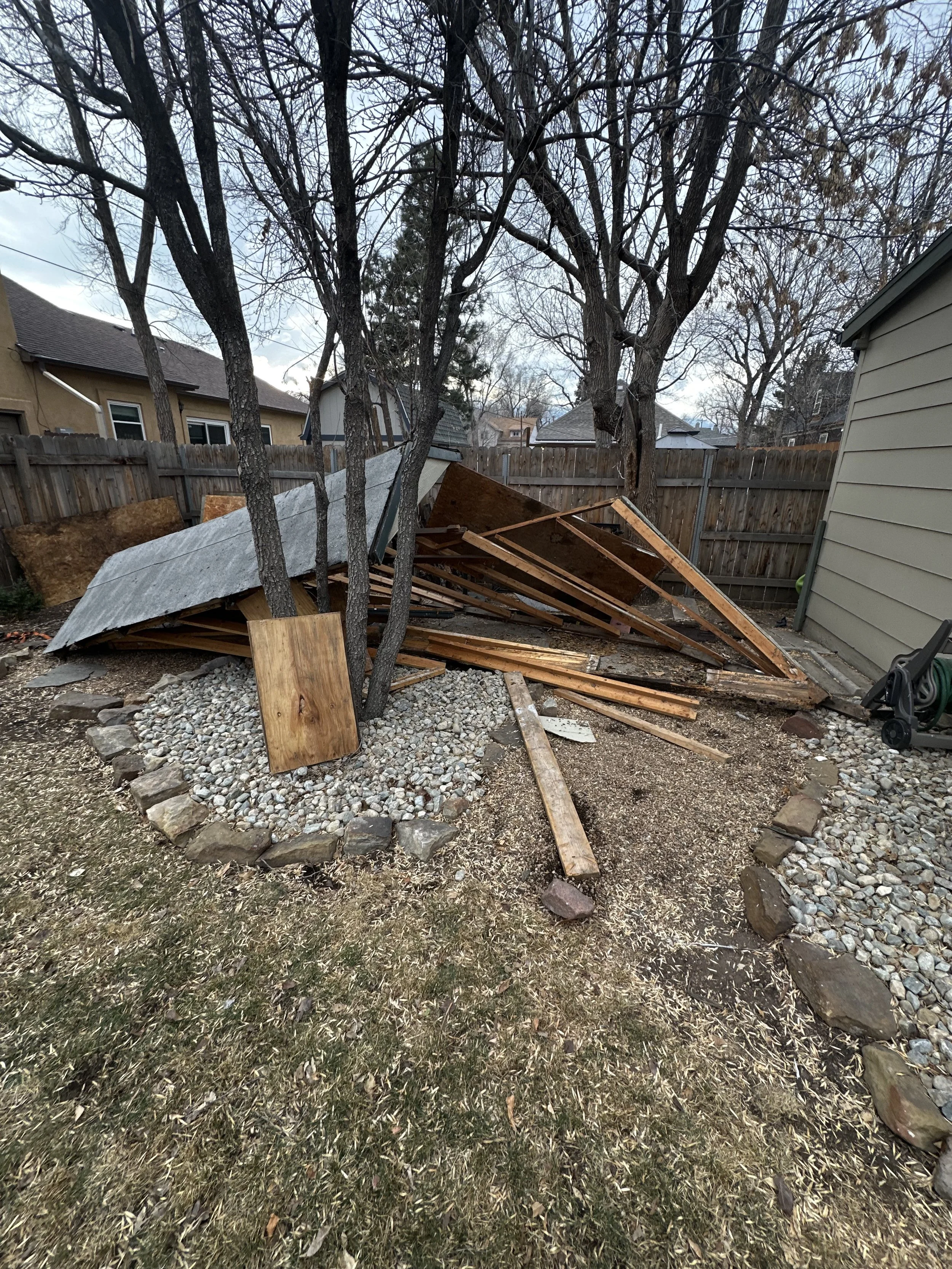Shed demo and disposal Process