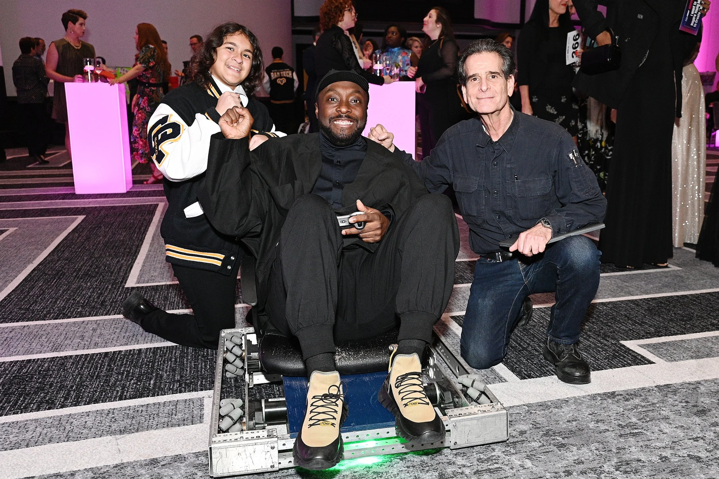 will.i.am and Dean Kamen with robotics team member.jpg