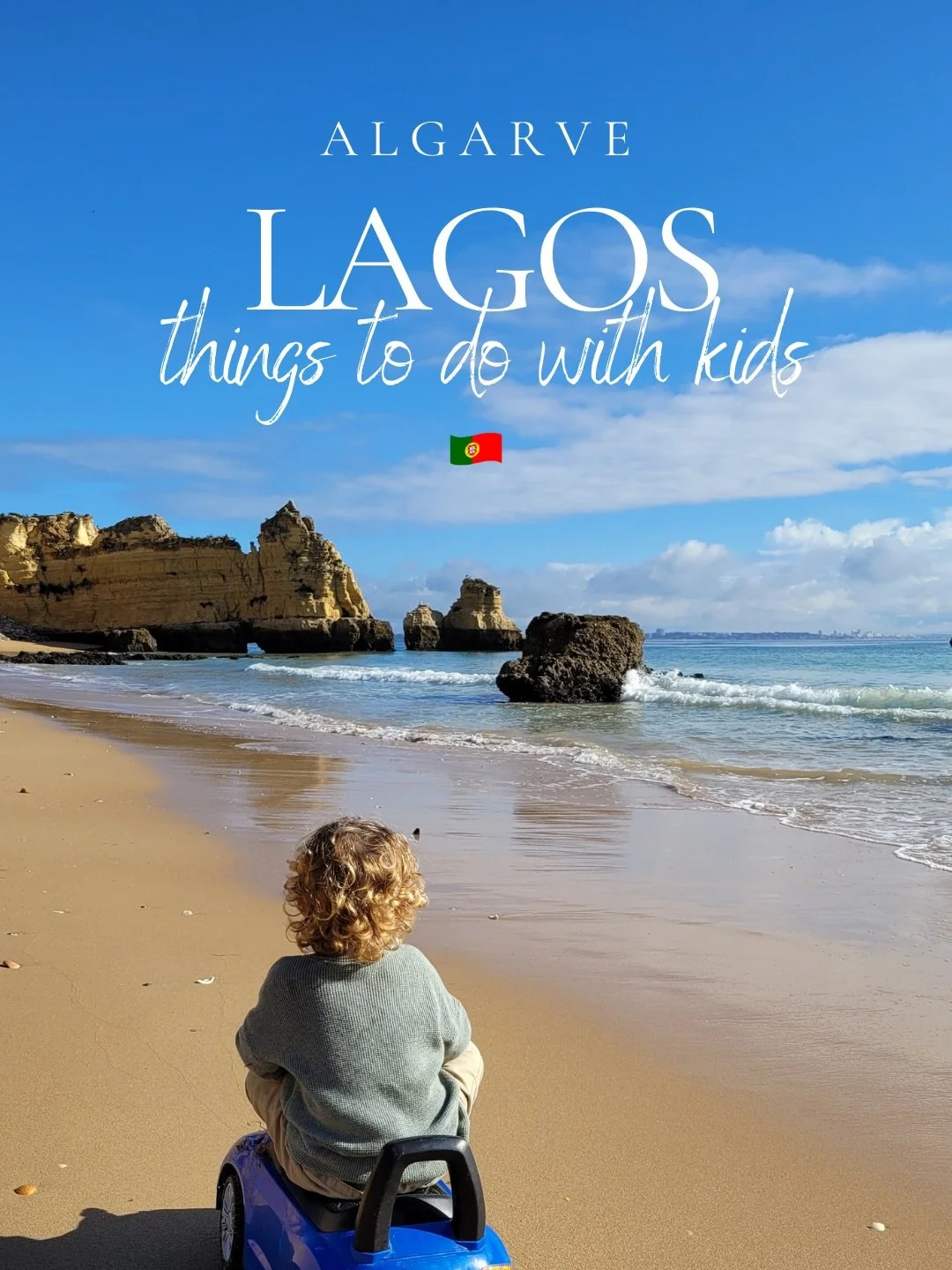 Things to do with kids in Lagos, Algarve, Portugal 🇵🇹 

🐚 Collect shells at sunrise at Praia Dona Ana 
🎠 Stroll through the old town and ride the carousel
🍞 Enjoy a French Toast at @sunrayskitchenlagos 
💦 Have a Pool Day at @casbahrestaurante 

