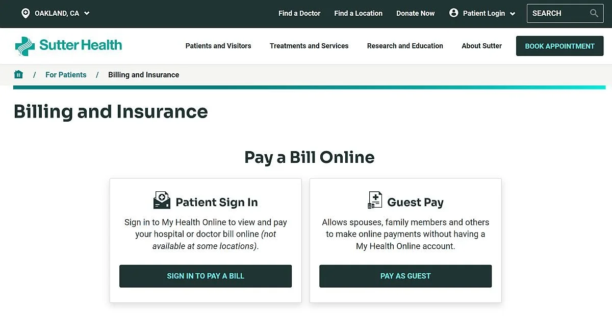 Patient Billing — Berkeley Emergency Medical Group