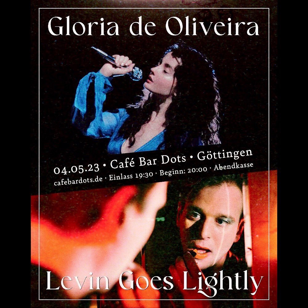 G&Ouml;TTINGEN, I will see you next week, on the 4th of May, at @cafebardots with @levingoeslightly 🌹🖤

Poster by @pix_and_colours 
Portraits by Ronja Lahr &amp; Bernhard Karmann