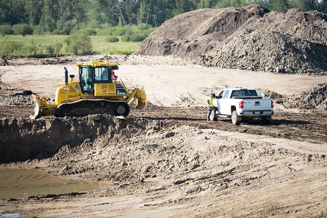 Image of construction site being prepared