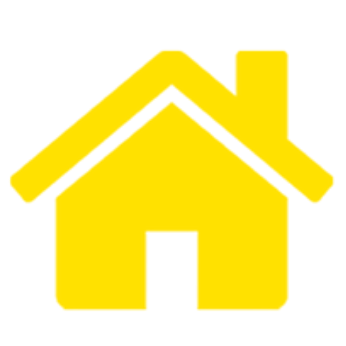 Icon of a house in navy blue
