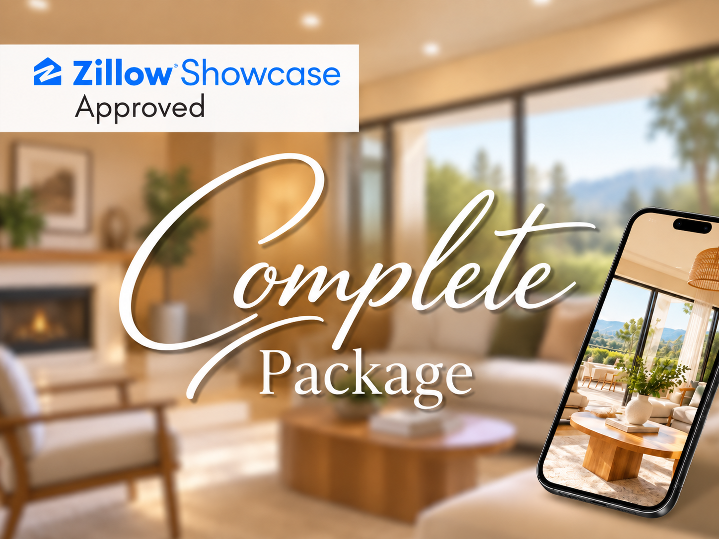 Complete Package real estate media bundle by BML Agency, Zillow Showcase approved