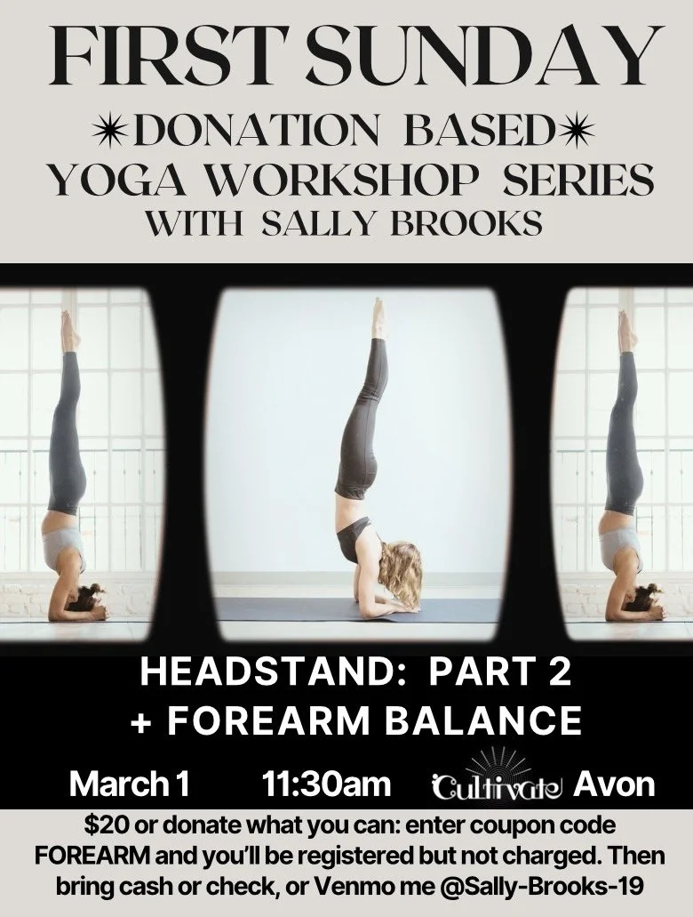 First Sunday Workshop: Headstand Part 2 + Forearm Balance