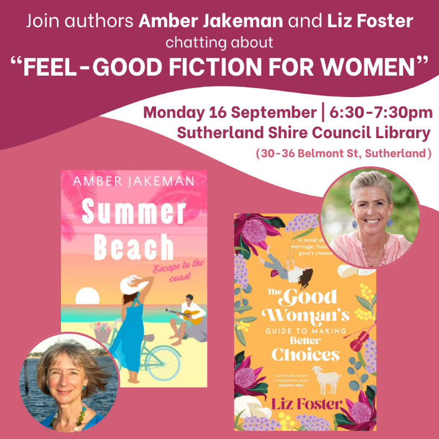 Feel-good fiction Author talk with Amber Jakeman