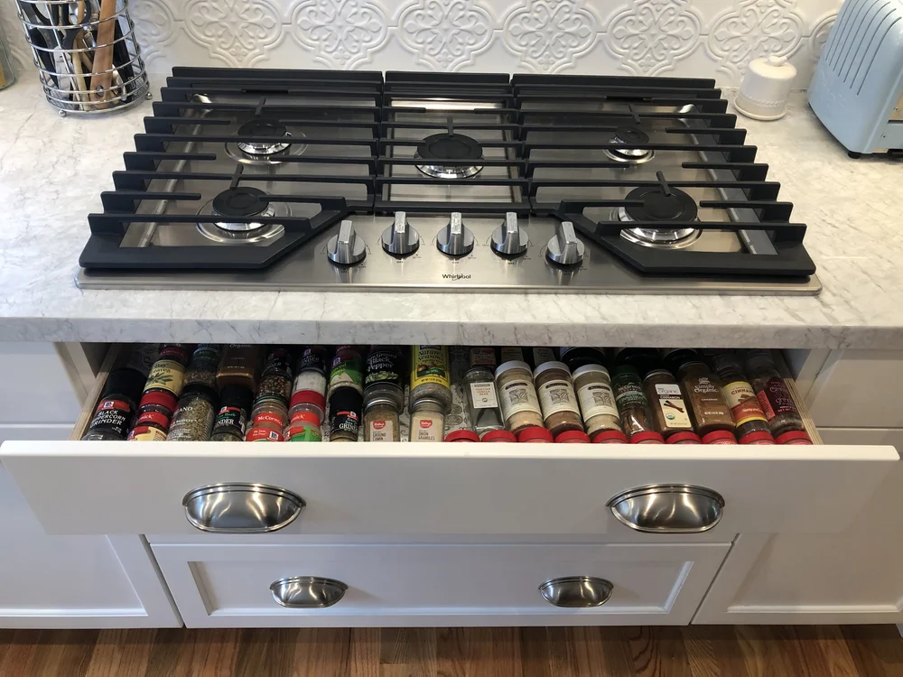 Spice Drawer Under Cooktop