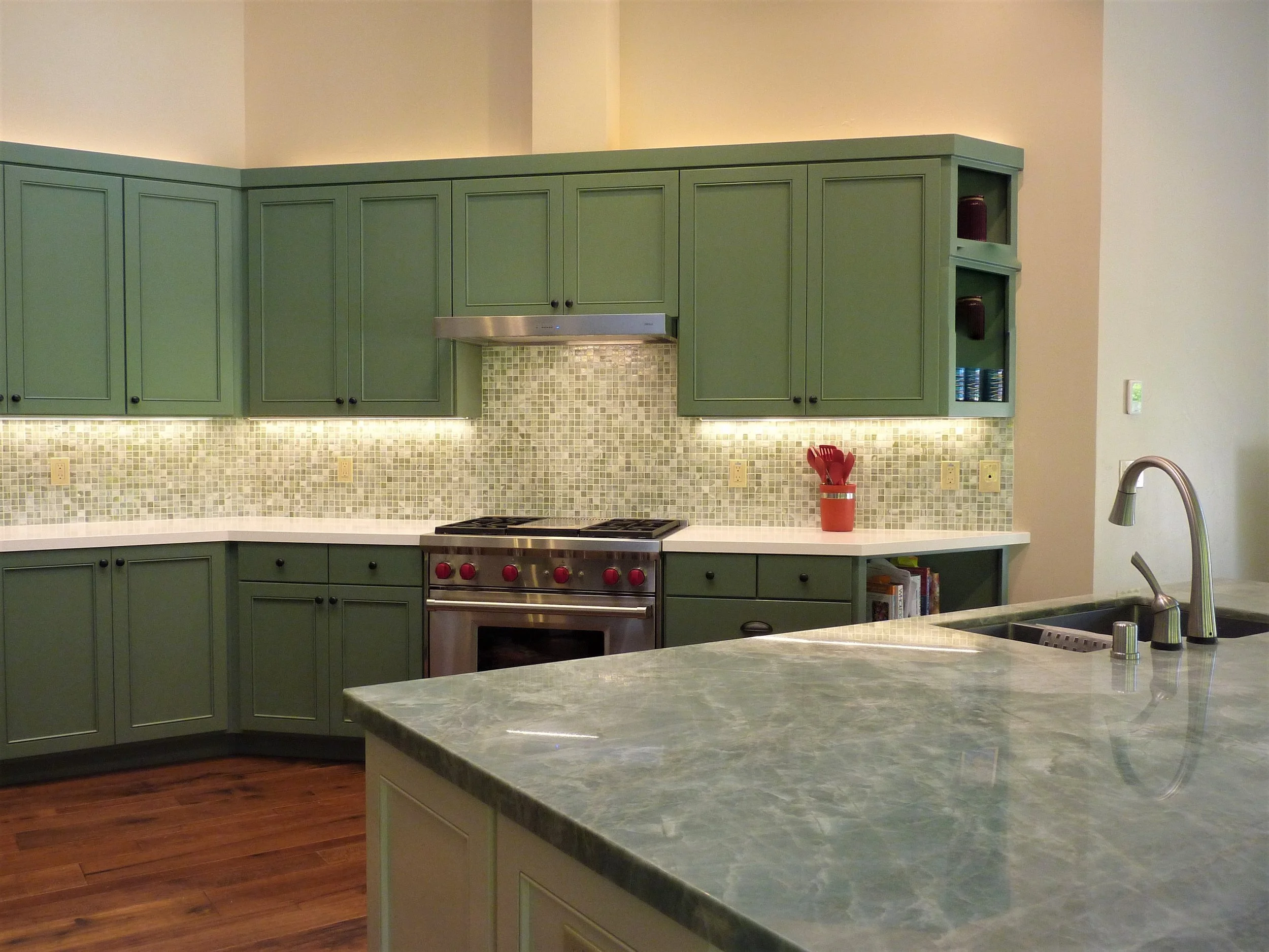 Green Dream Kitchen: Custom Paint and Design | E.L. Designs | Interior ...
