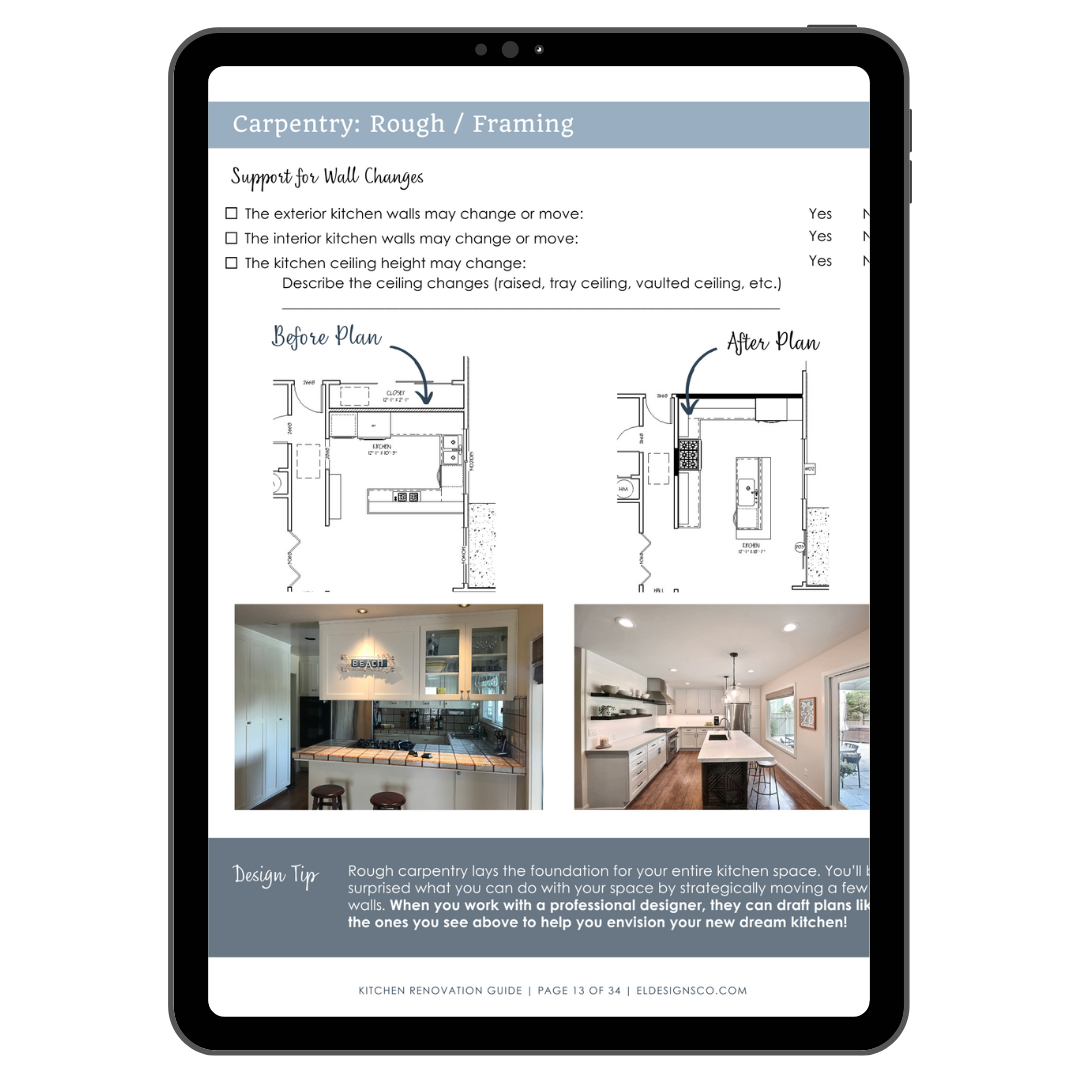 Kitchen Renovation Guide | E.L. Designs | Interior Design and Remodeling CA