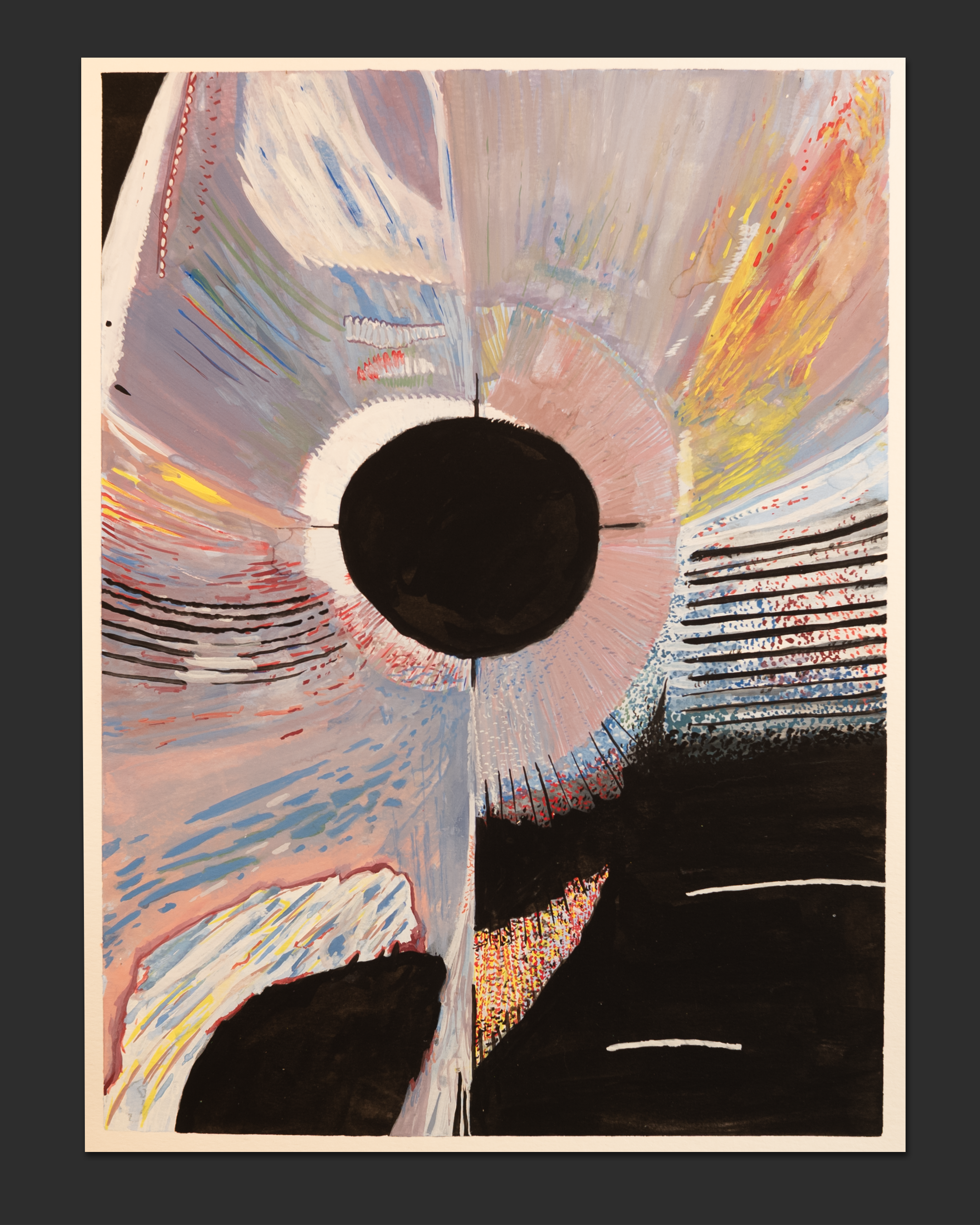 Three States (State 3)Gouache on Watercolor paper 11 x 14.5