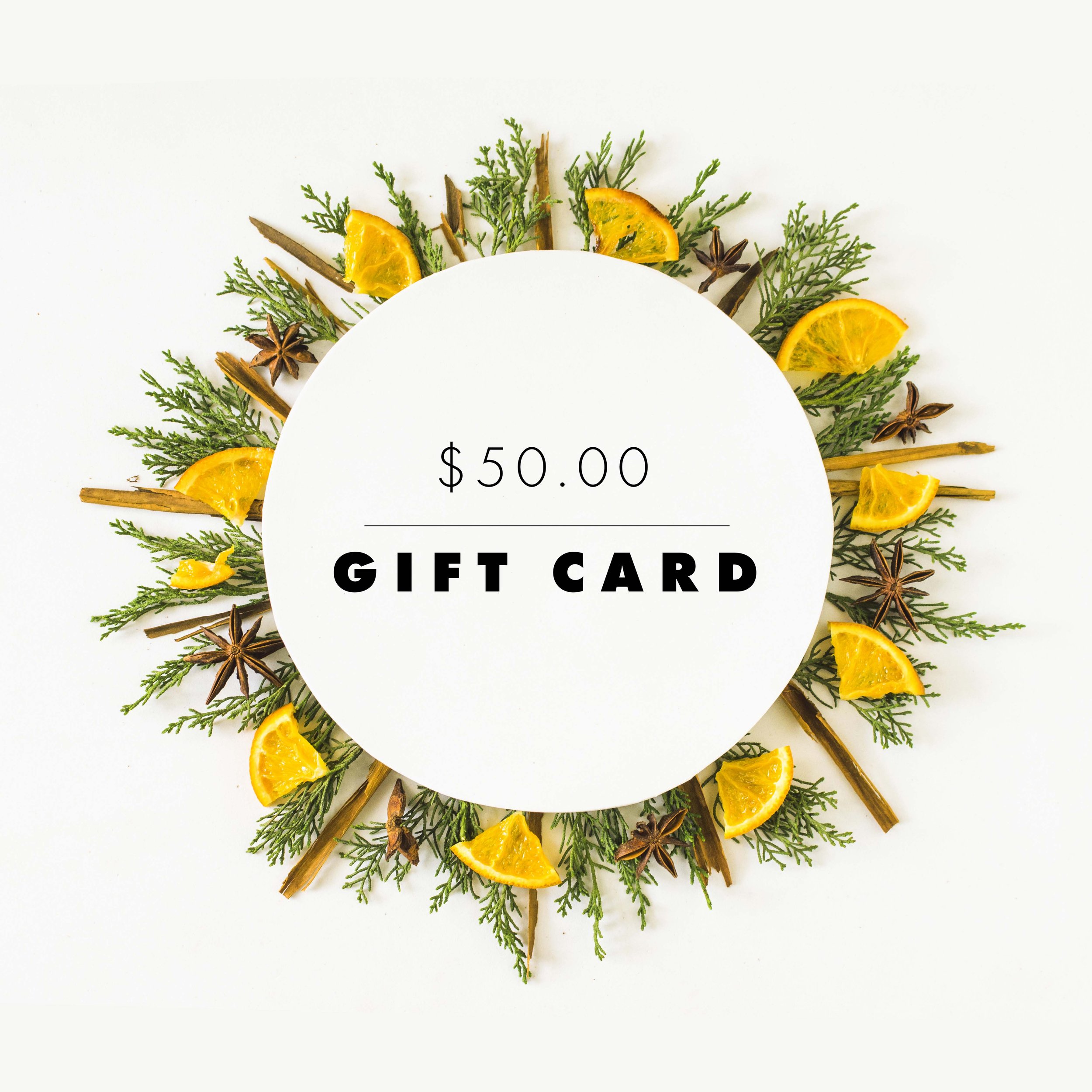 $50.00 Gift Certificate