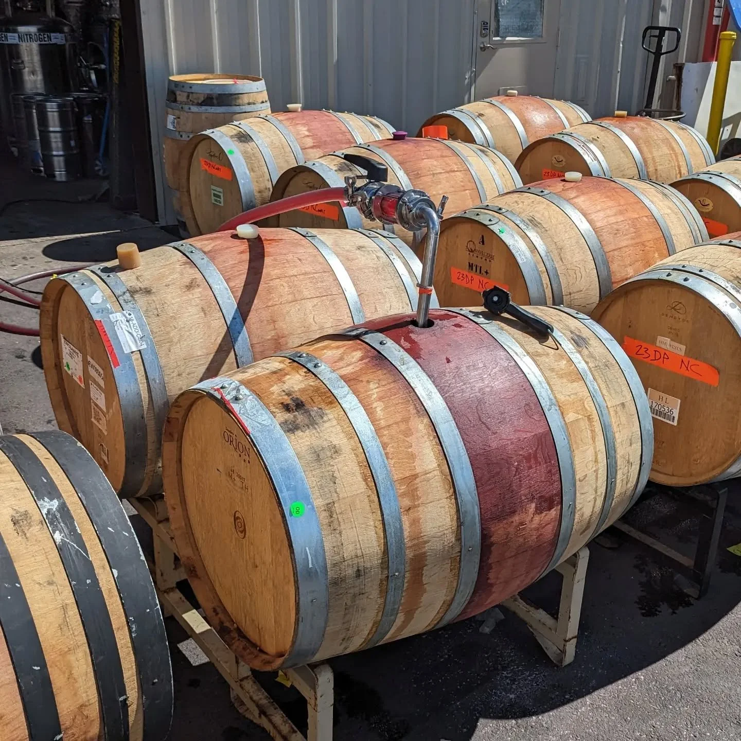 2023 No Comply.
50/50 Pinot Gris/Noir.
Barrel time.
Sleep tight.
