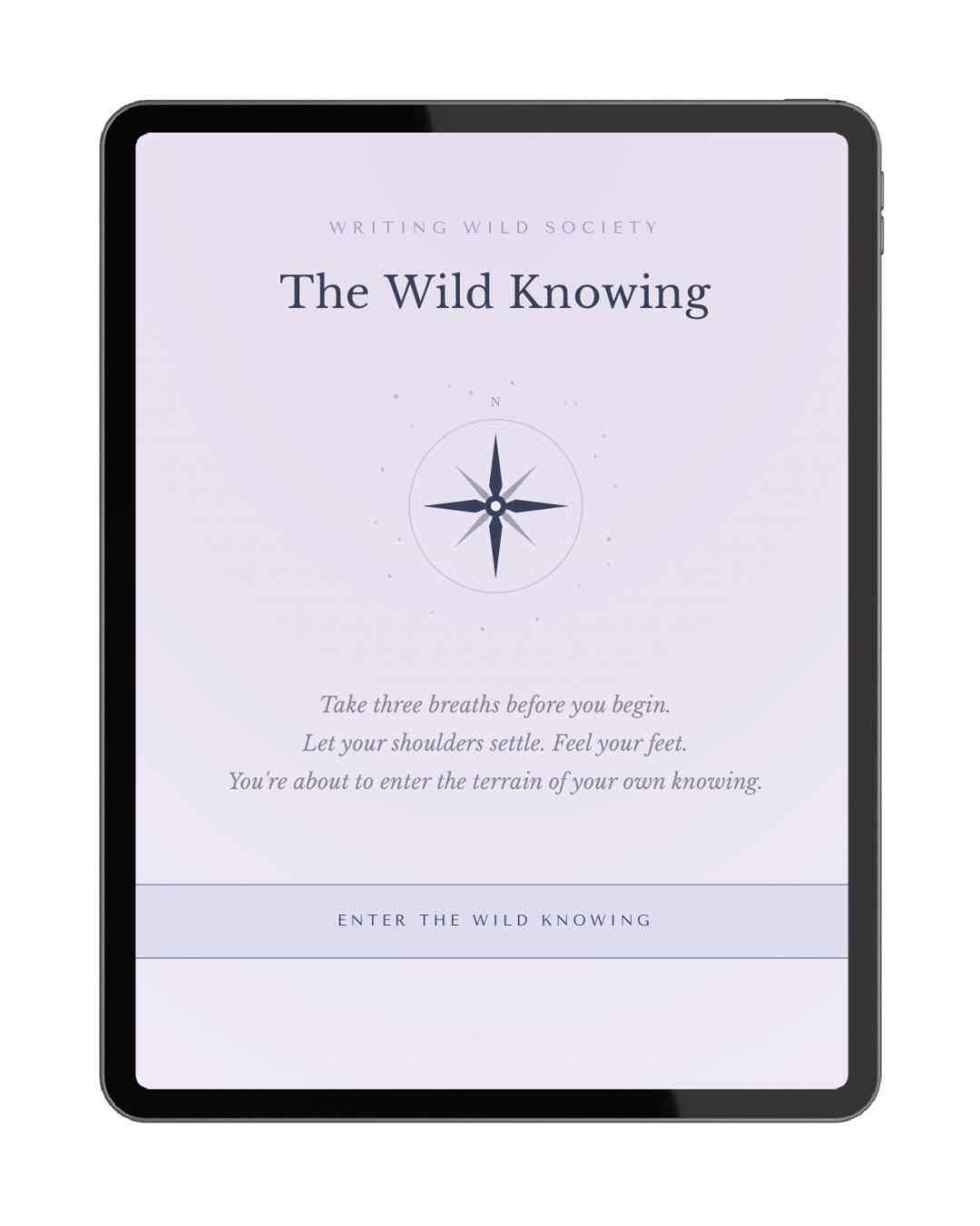 Wild Knowing on iPad