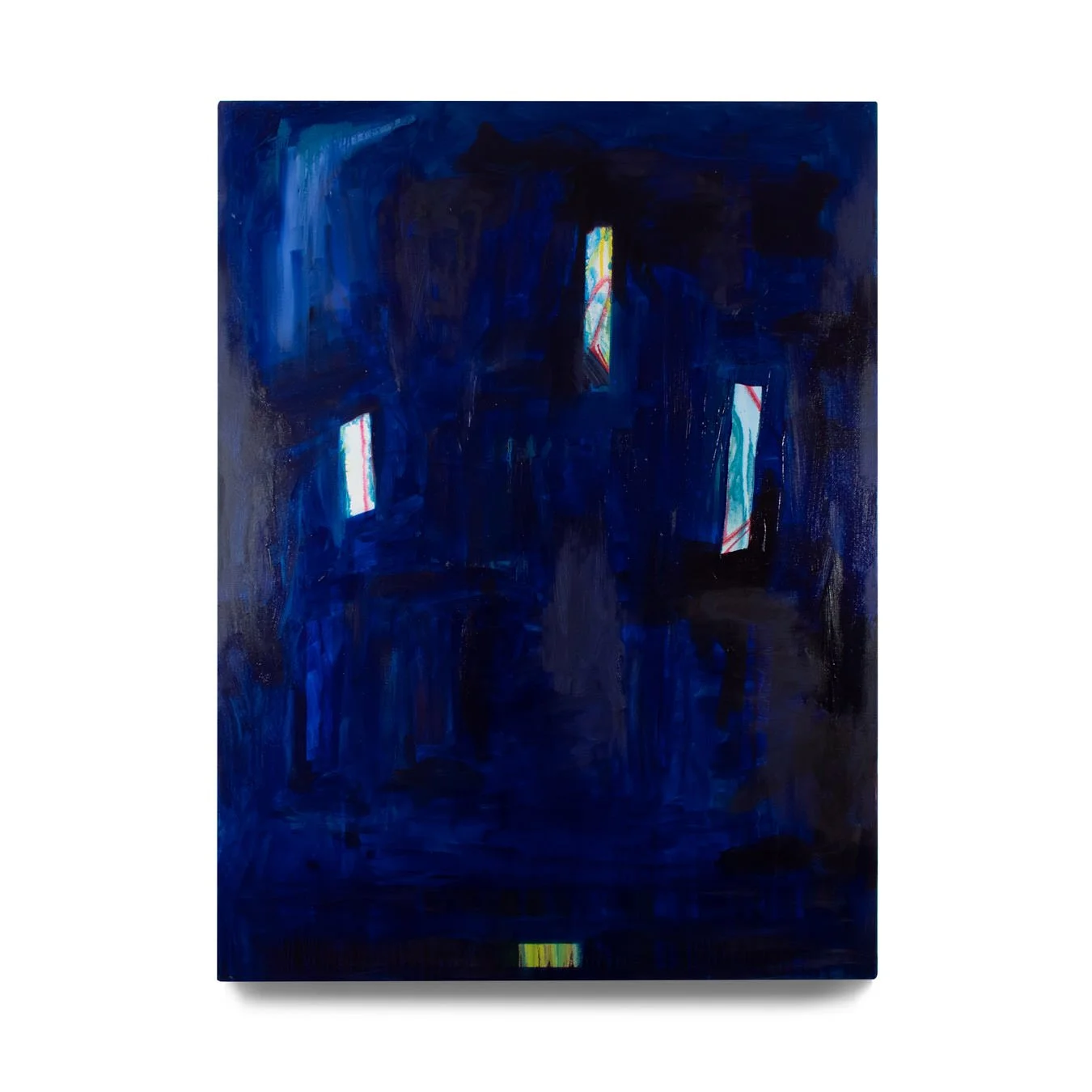 Low Tide I. 2022. Oil paint and acrylic paint on canvas. 36 x 48 in.