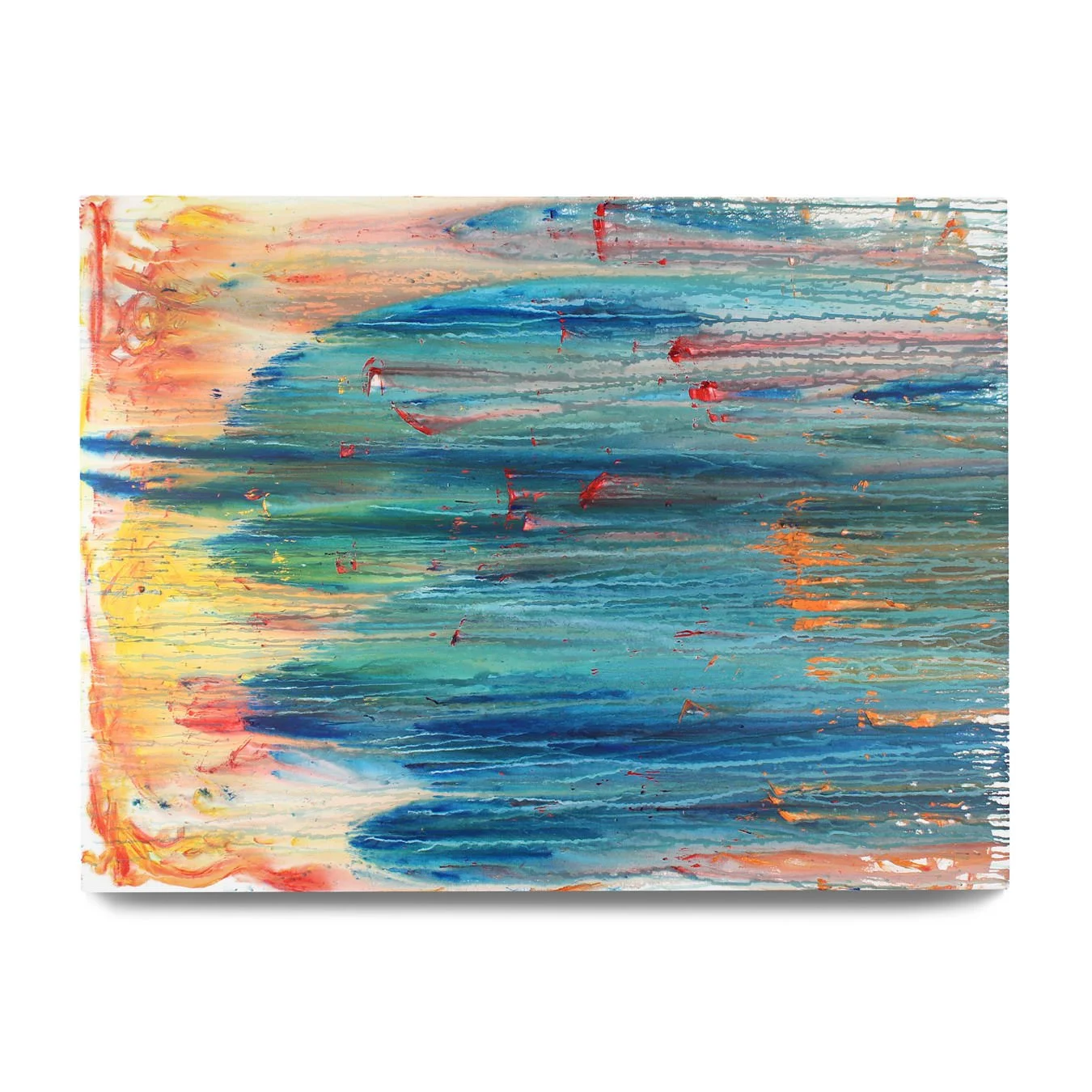 Swiftly. 2022.  Acrylic paint on canvas. 48 x 36 in.