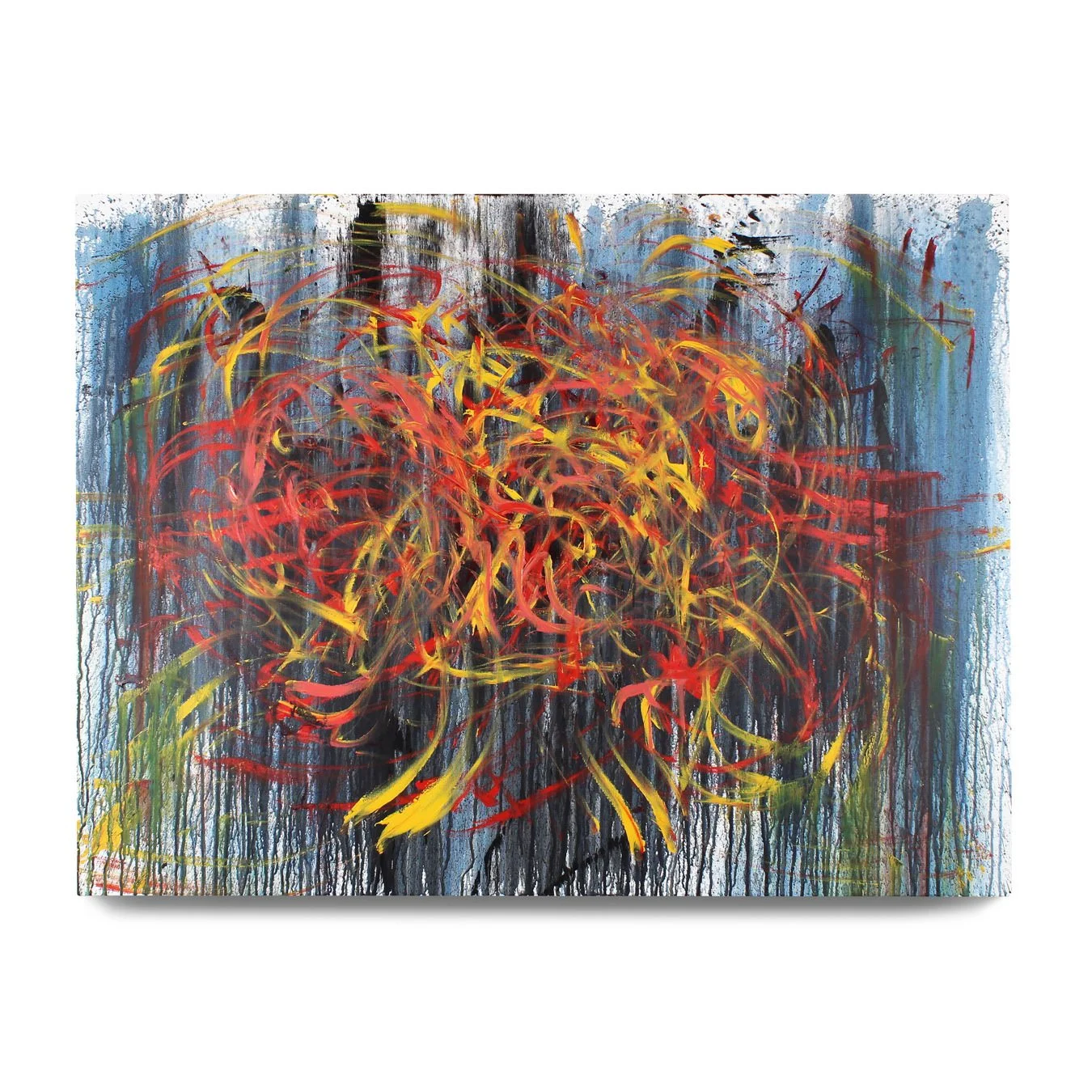 Sacral. 2022. Acrylic paint on canvas. 48 x 36 in.