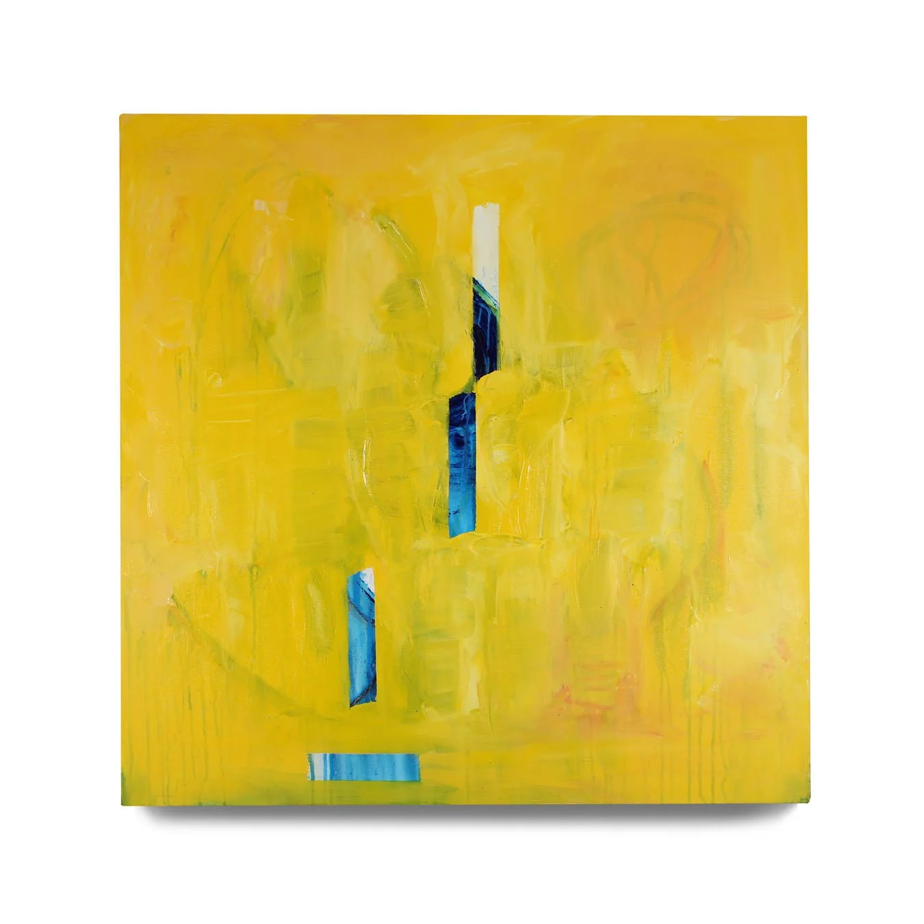 No. IV. 2022. Oil paint and acrylic paint on canvas. 36 x 36 in.