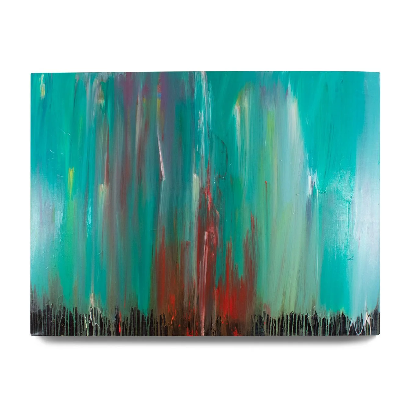 Downpour II. 2022. Acrylic paint on canvas. 48 x 36 in.