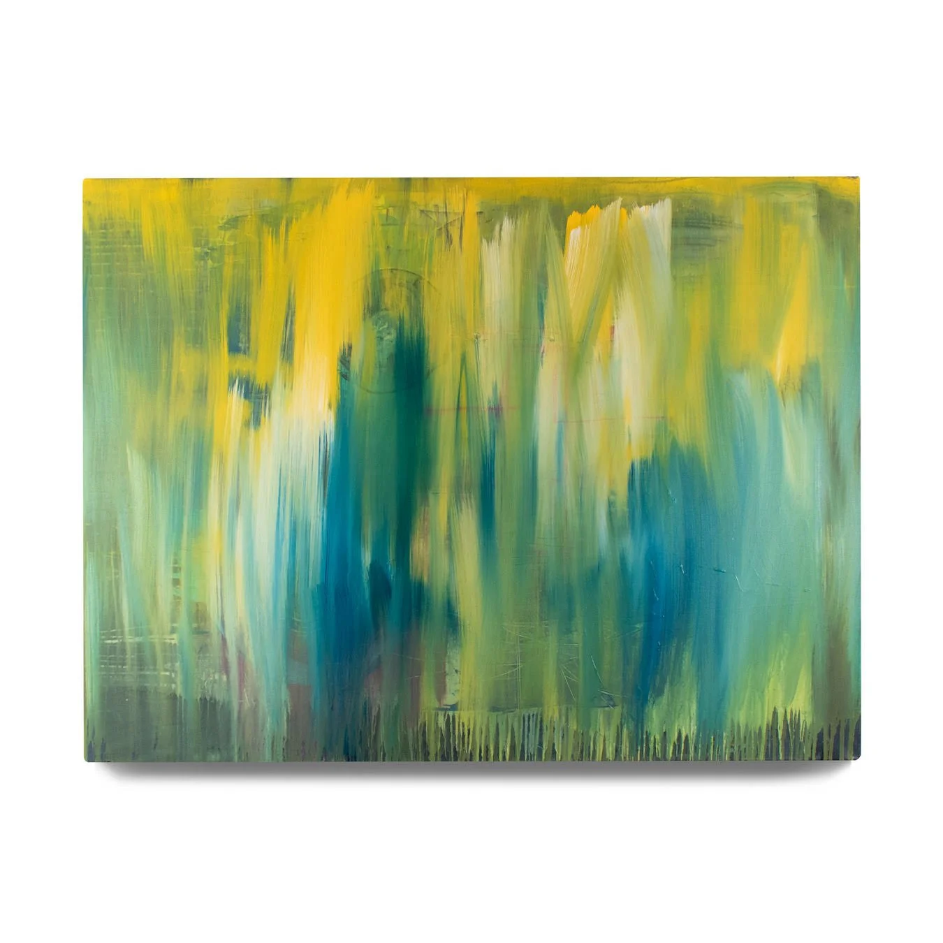 Downpour III. 2022. Acrylic paint on canvas. 48 x 36 in.