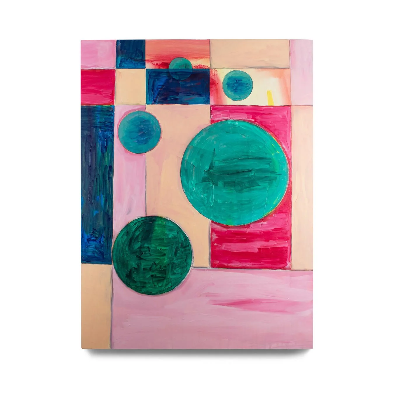 Venice Drum Circle. 2021. Acrylic paint and charcoal on canvas. 36 x 48 in.