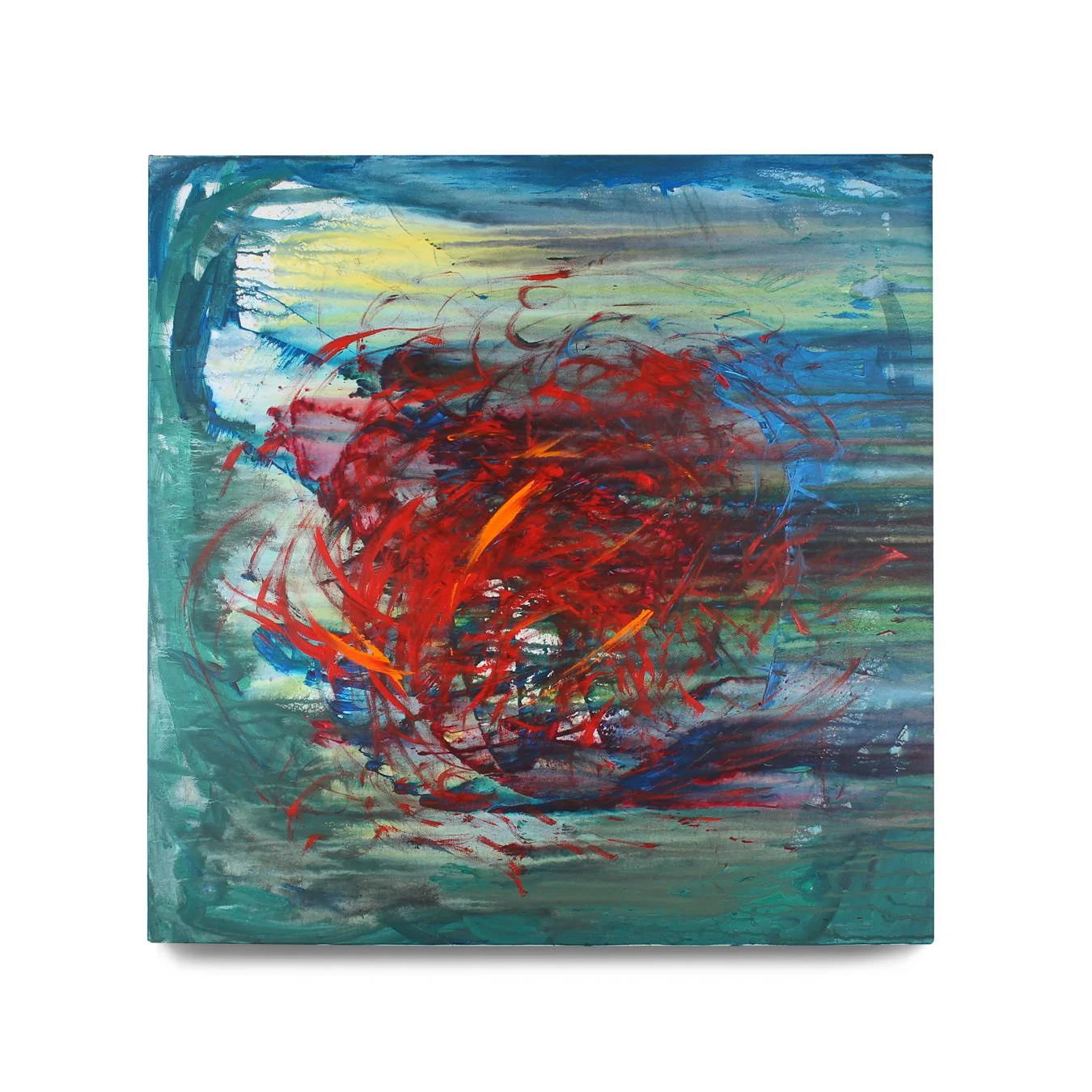 Root. 2022. Acrylic paint on canvas. 36 x 36 in.