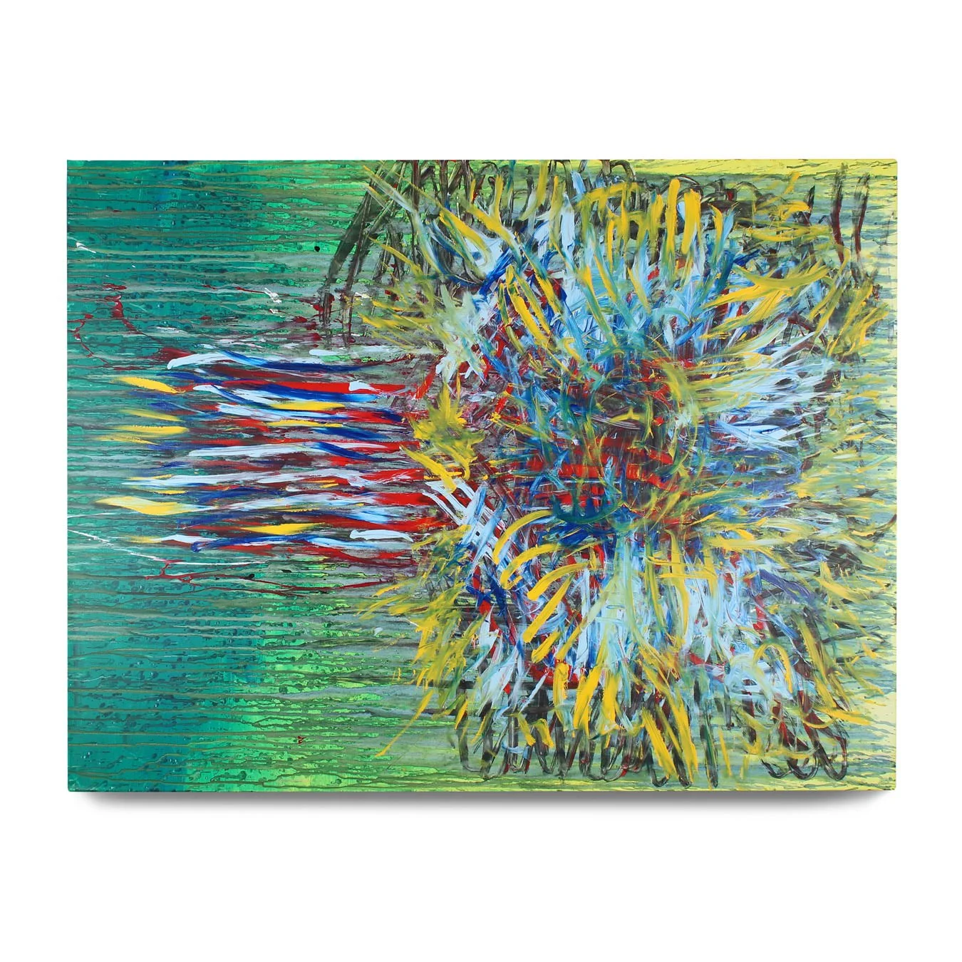 Plexus. 2022. Acrylic paint on canvas. 48 x 36 in.