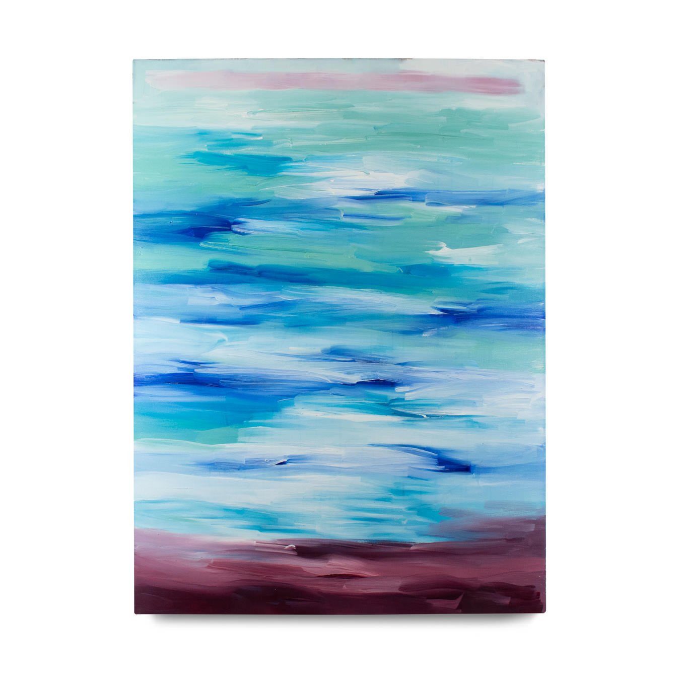 Downpour V. 2022. Oil paint on canvas. 36 x 48 in.