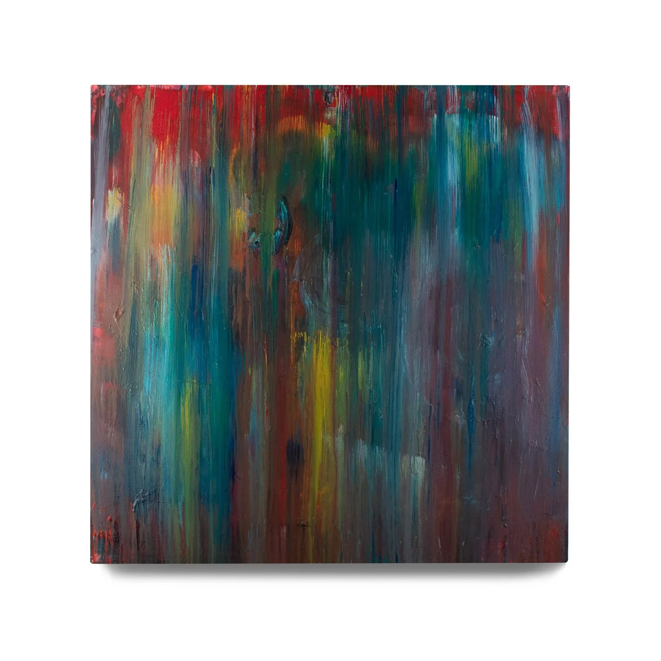 Downpour I. 2022. Acrylic paint on canvas. 36 x 36 in.