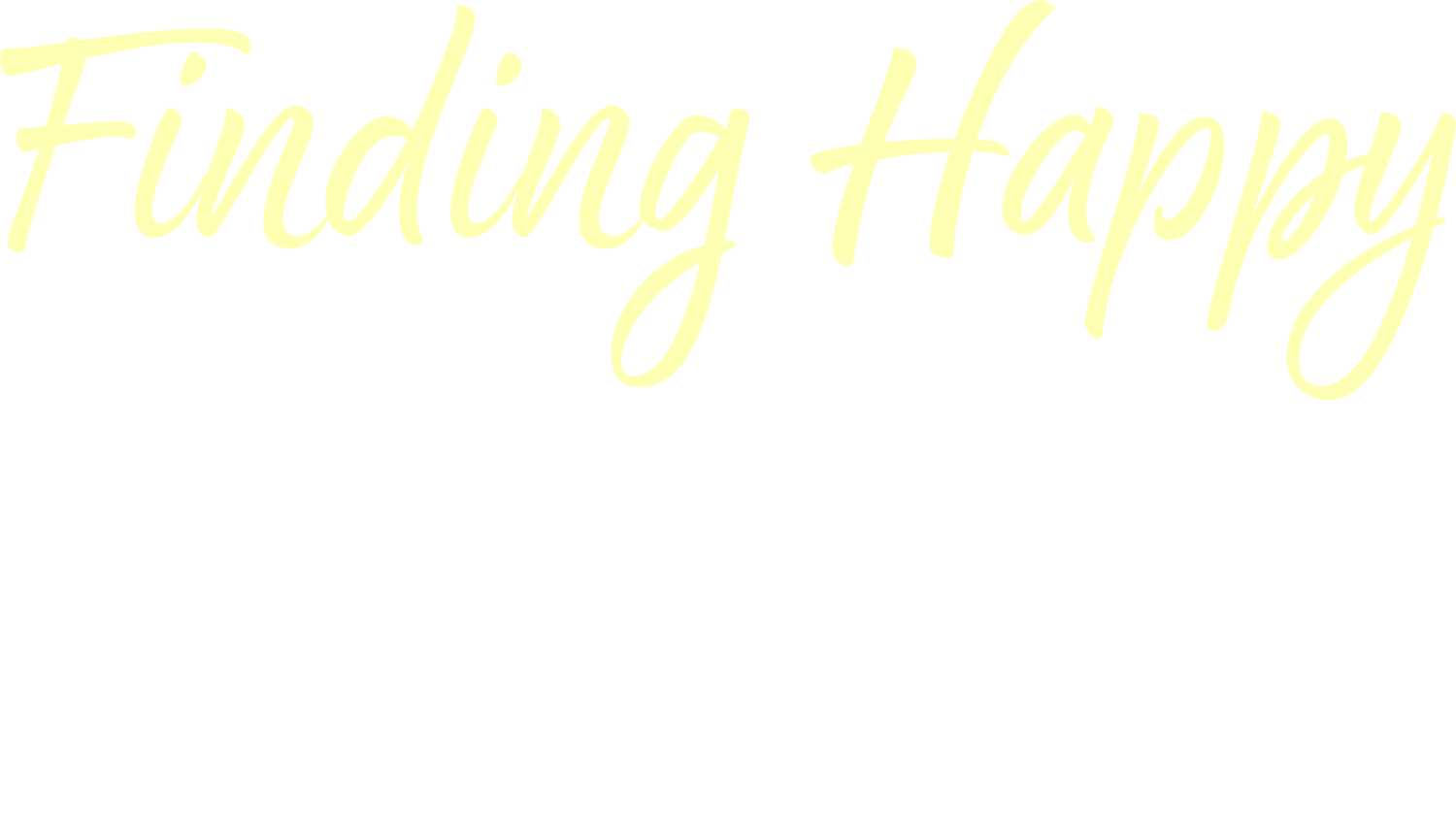 Finding Happy 