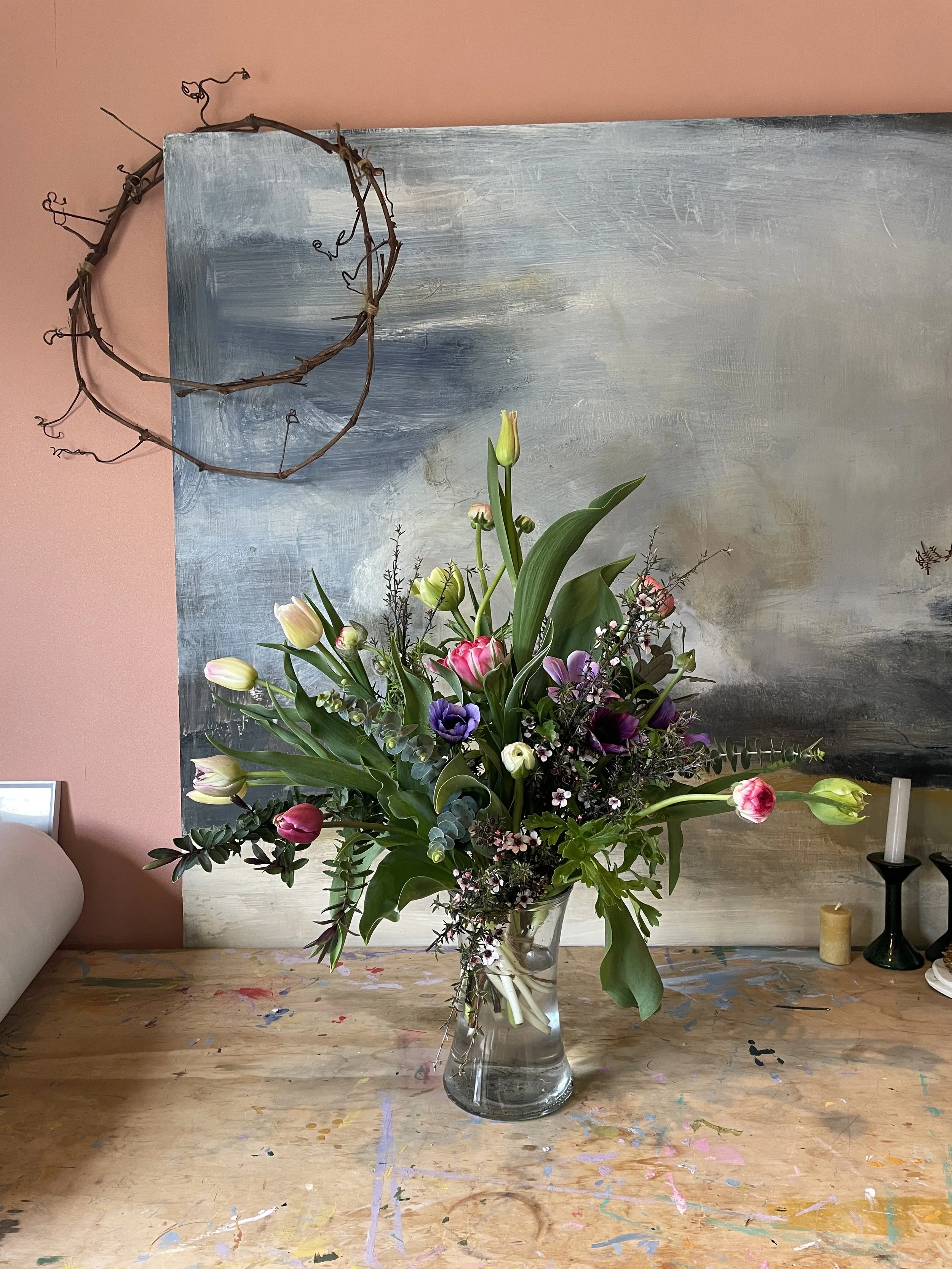 Arranged alongside early Spring friends.