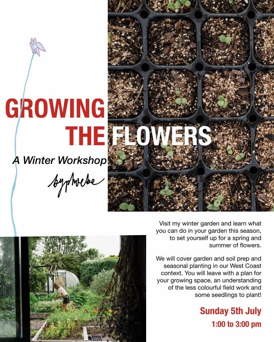 Announcing my Winter Workshop: Growing the Flowers

Visit my winter garden and learn what you can do in your garden this season, to set yourself up for a spring and summer of flowers.

We will cover garden and soil prep and seasonal planting in our W