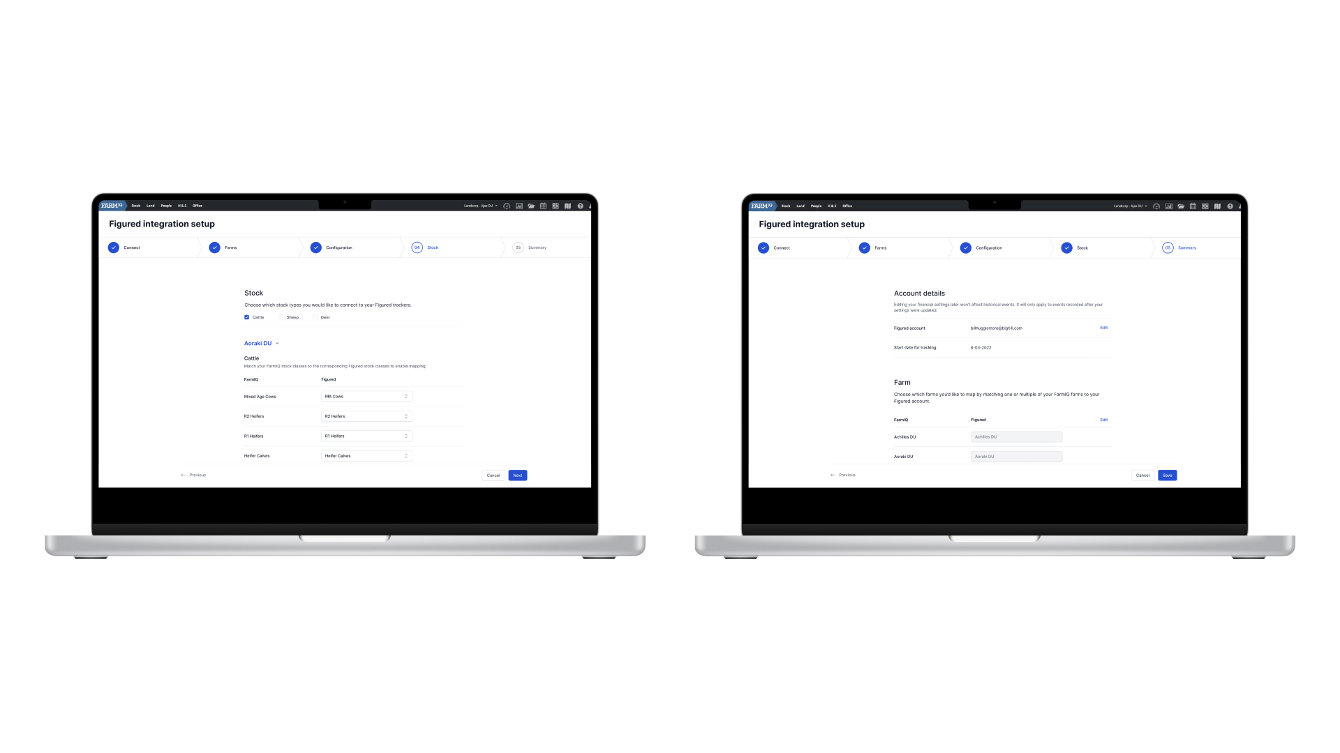 Web App: Figured integration