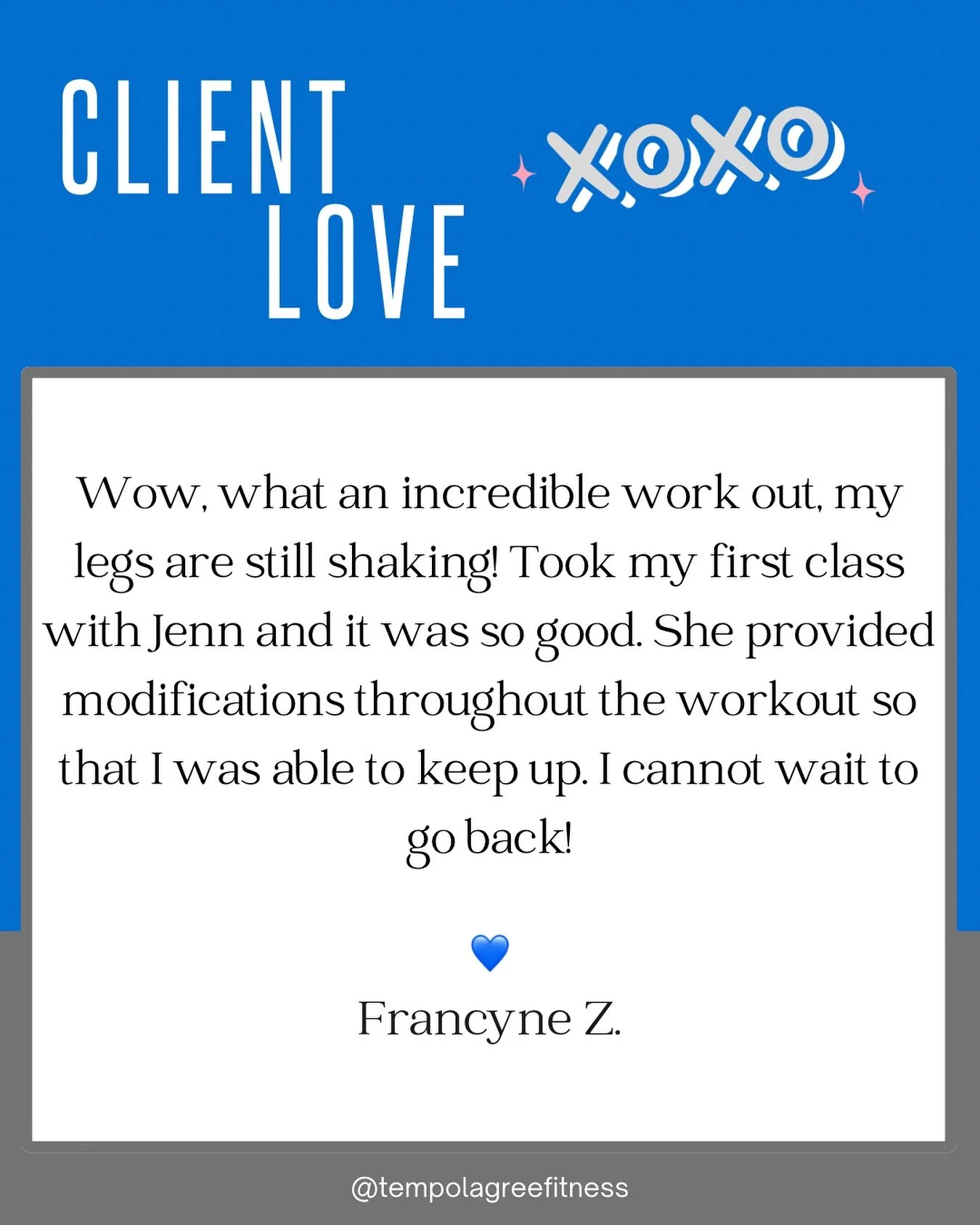Thanks Francyne for sharing your first LAGREE shakes with us! Can&rsquo;t wait to have you back on the Mega 💙