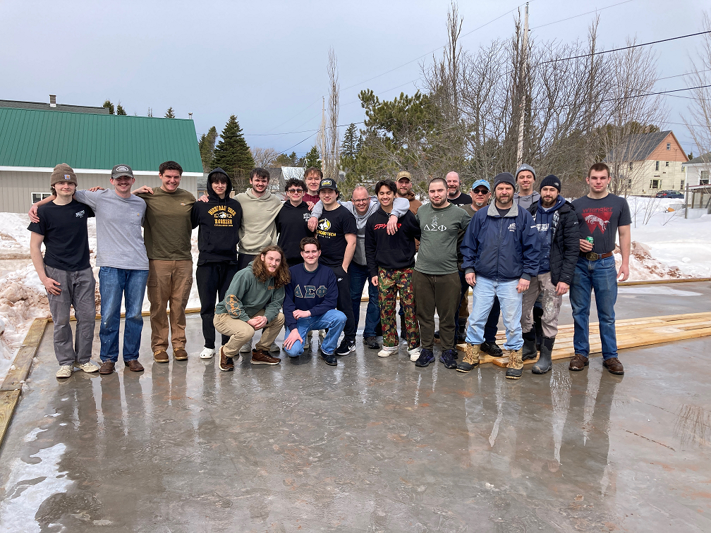 Delta Sigma Phi Fraternity Cleaning the slab of snow off 4-12-25.png