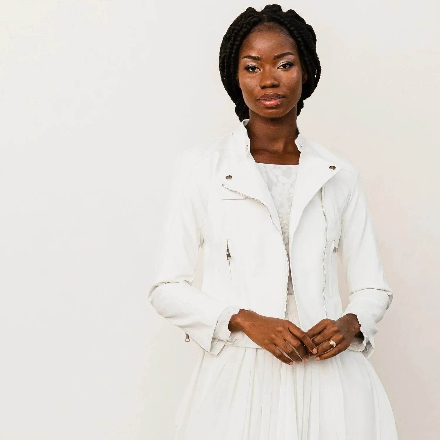 Personalized Leather Bridal Jacket  Love Conquers All Bridal