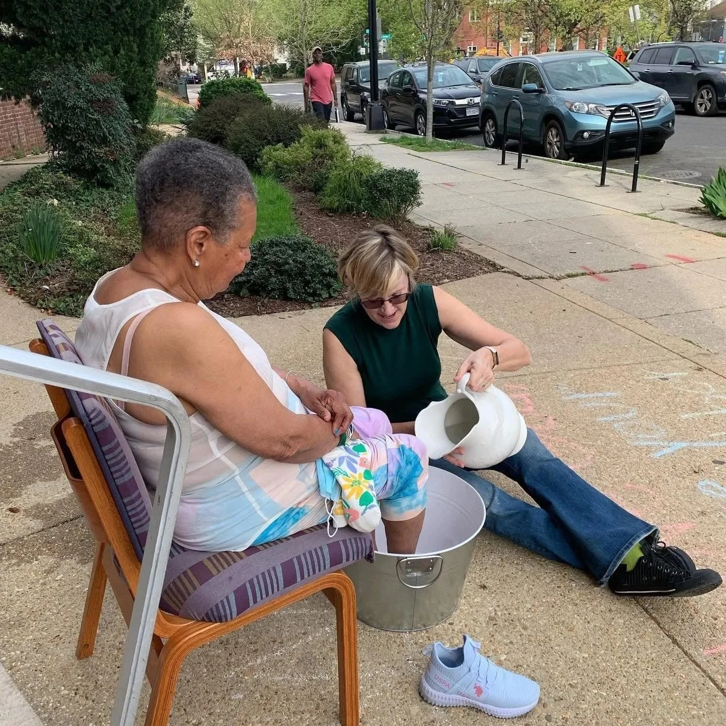 Maundy Thursday on the Steps: Hand &amp; Foot Washing